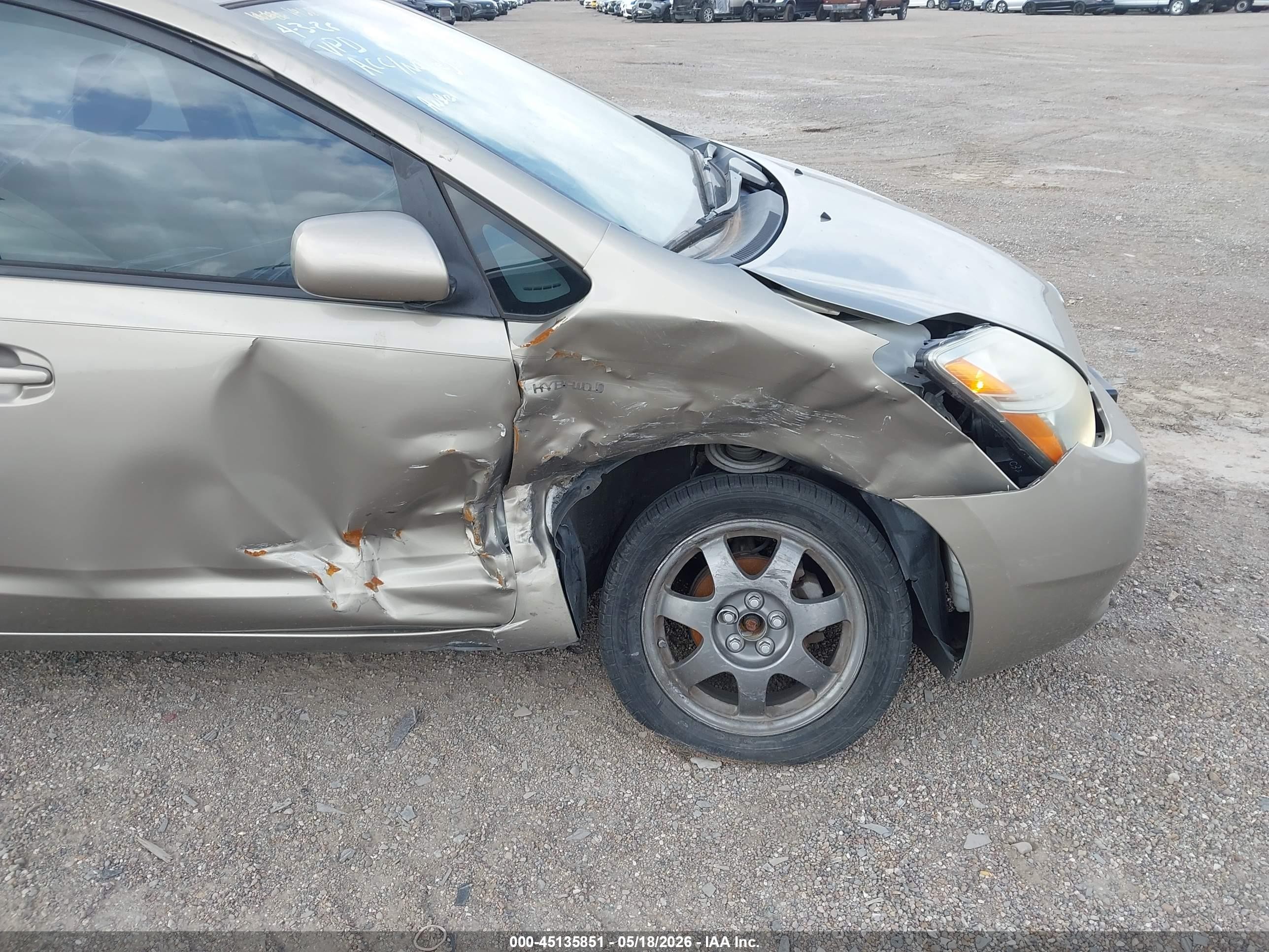 2008 Toyota Prius Touring Tan vin: JTDKB20U887736561