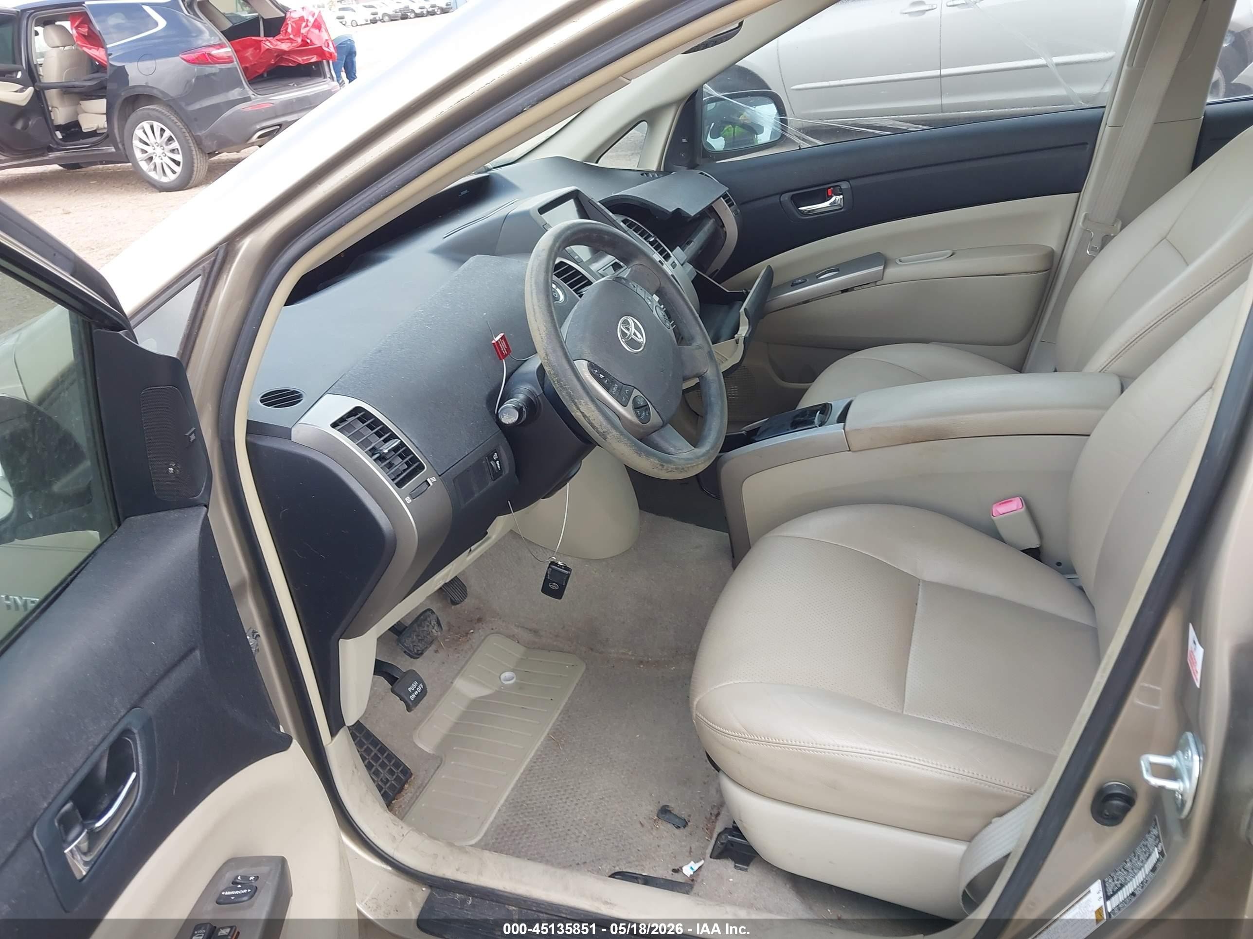 2008 Toyota Prius Touring Tan vin: JTDKB20U887736561