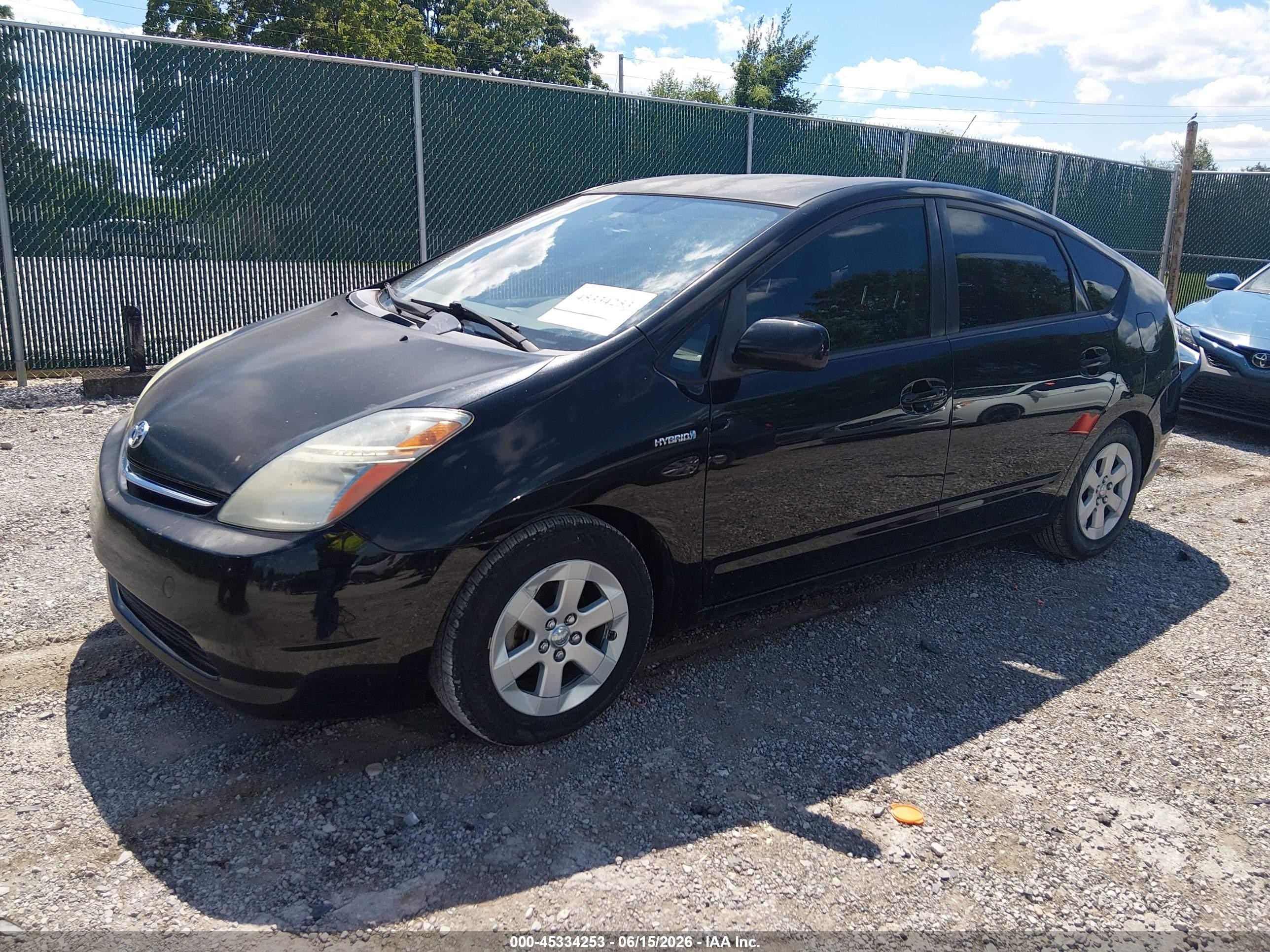 2008 Toyota Prius   Black vin: JTDKB20U887755532