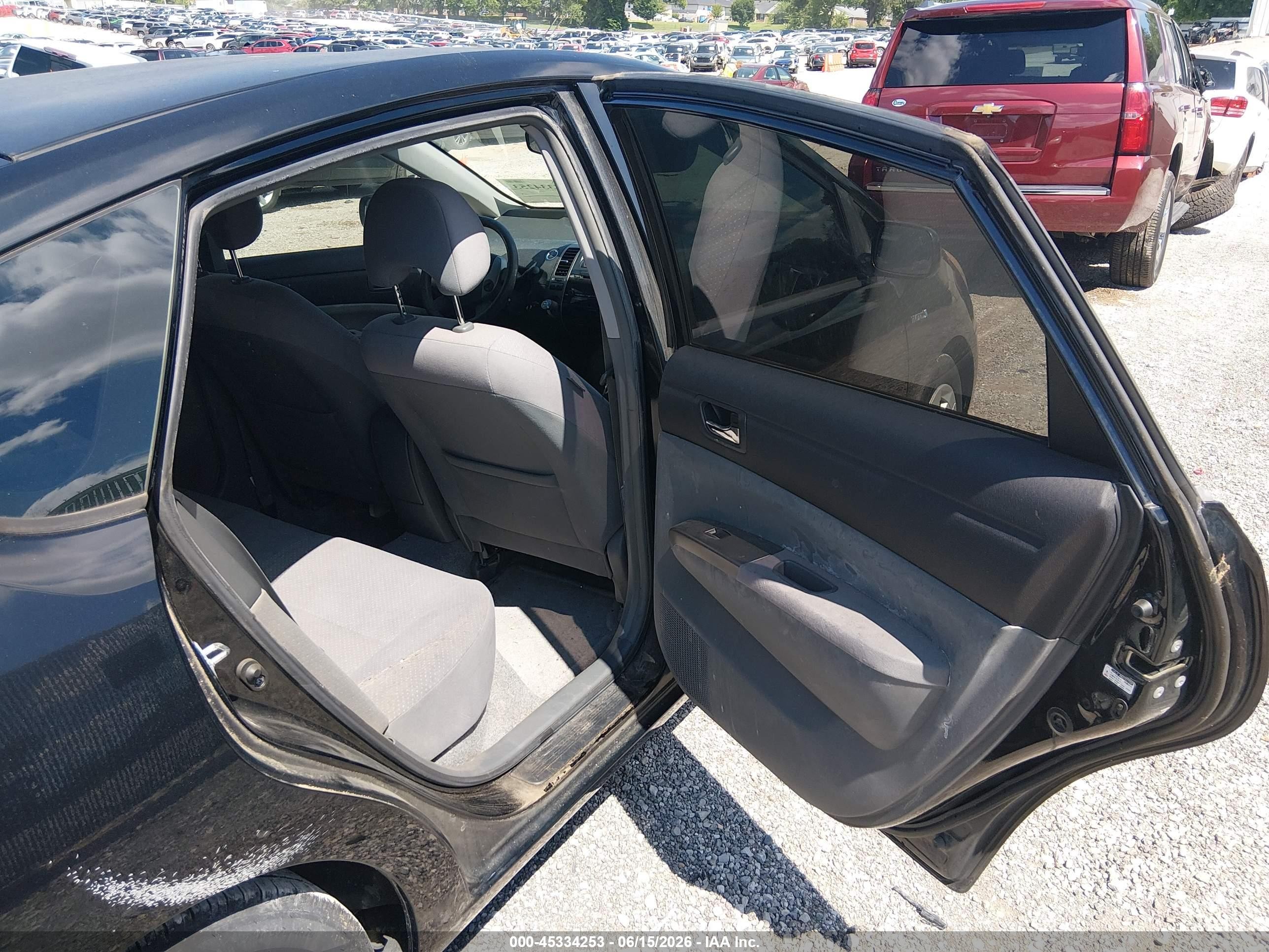 2008 Toyota Prius   Black vin: JTDKB20U887755532