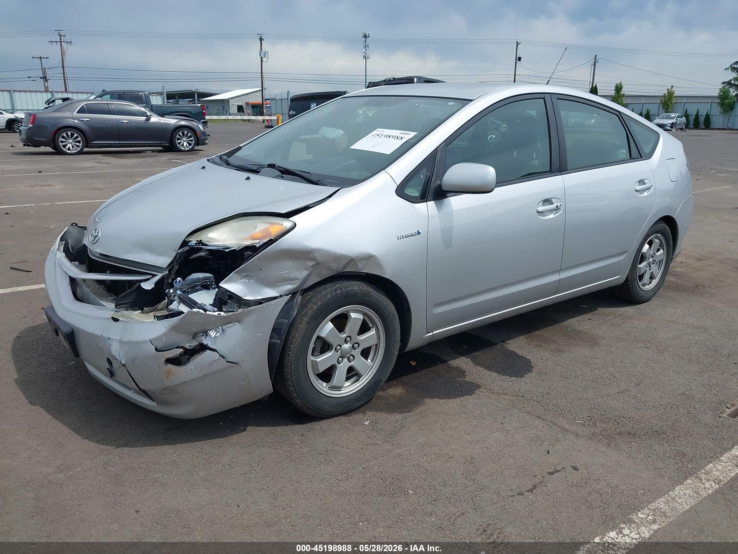 2008 Toyota Prius   Silver vin: JTDKB20U887796579