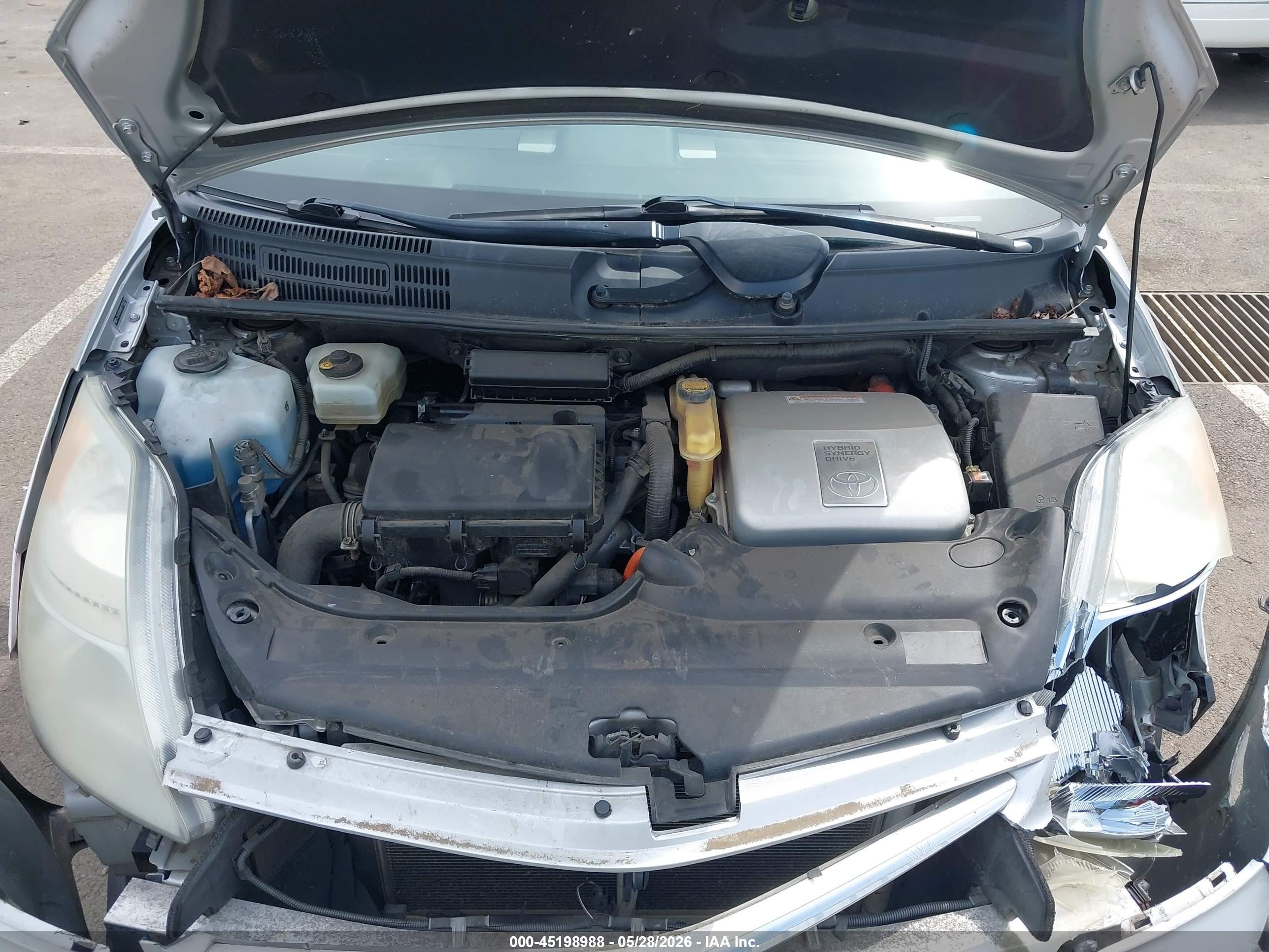 2008 Toyota Prius   Silver vin: JTDKB20U887796579