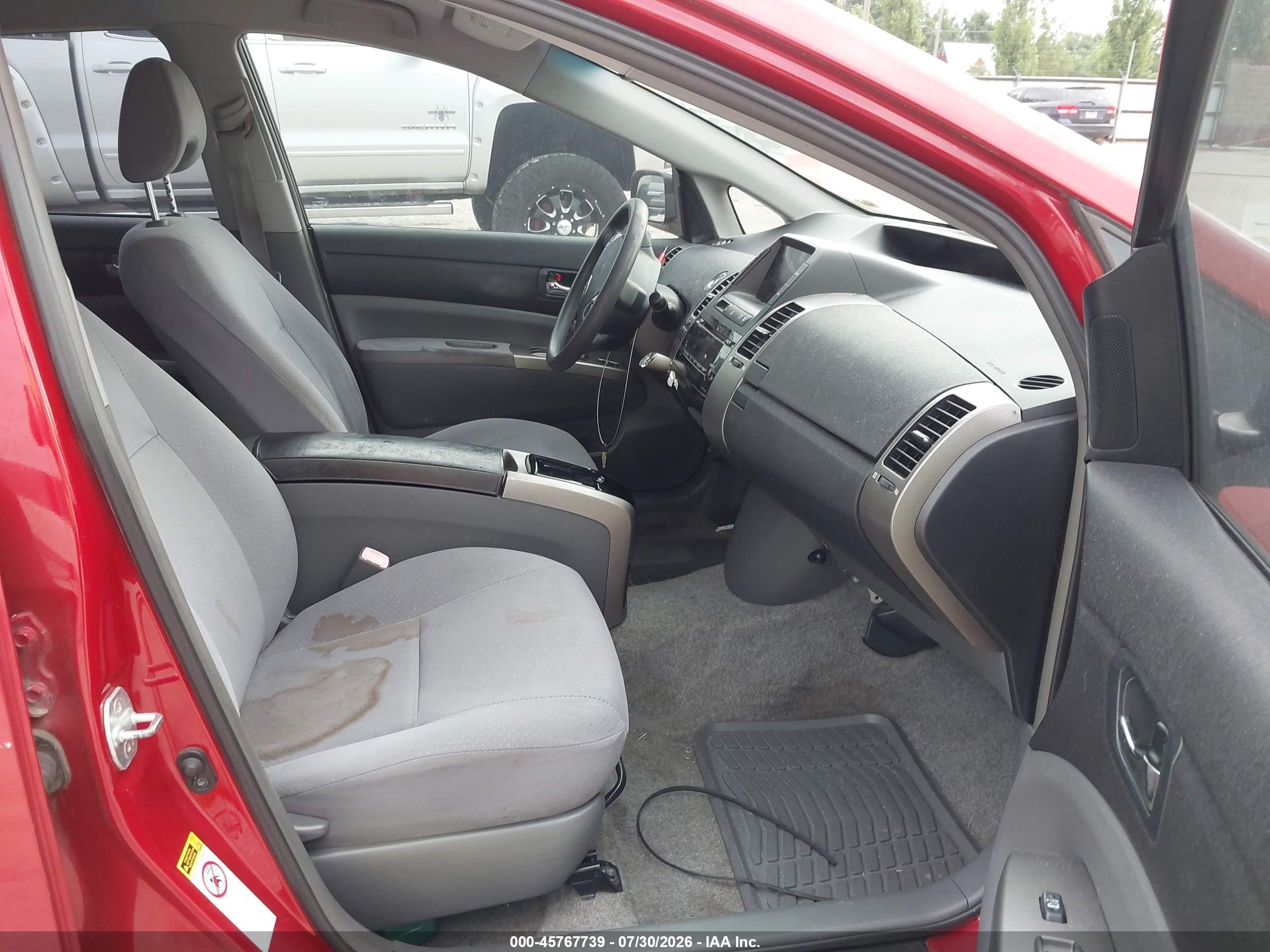 2008 Toyota Prius Red vin: JTDKB20U887797148