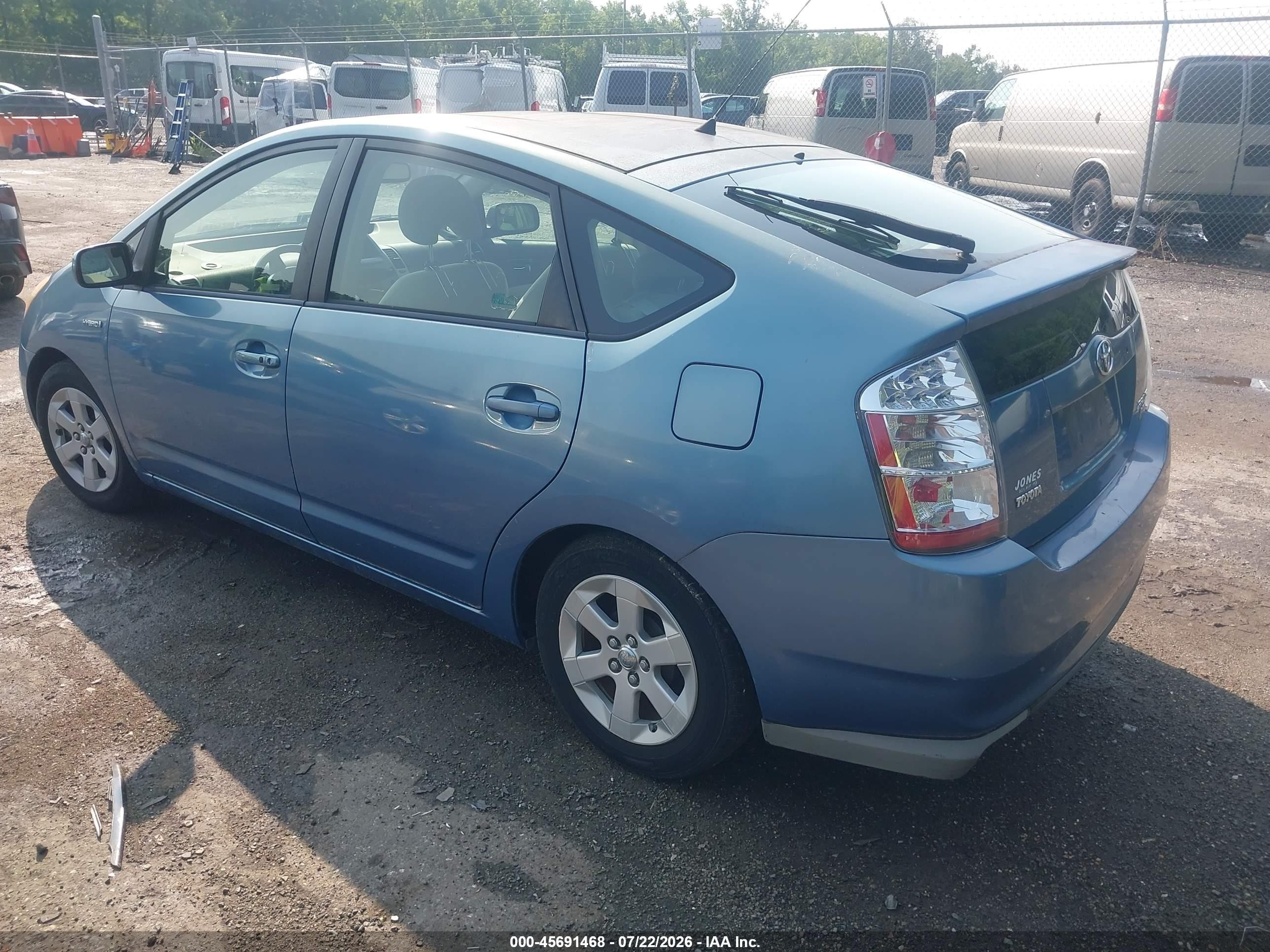 2008 Toyota Prius   Blue vin: JTDKB20U887803238