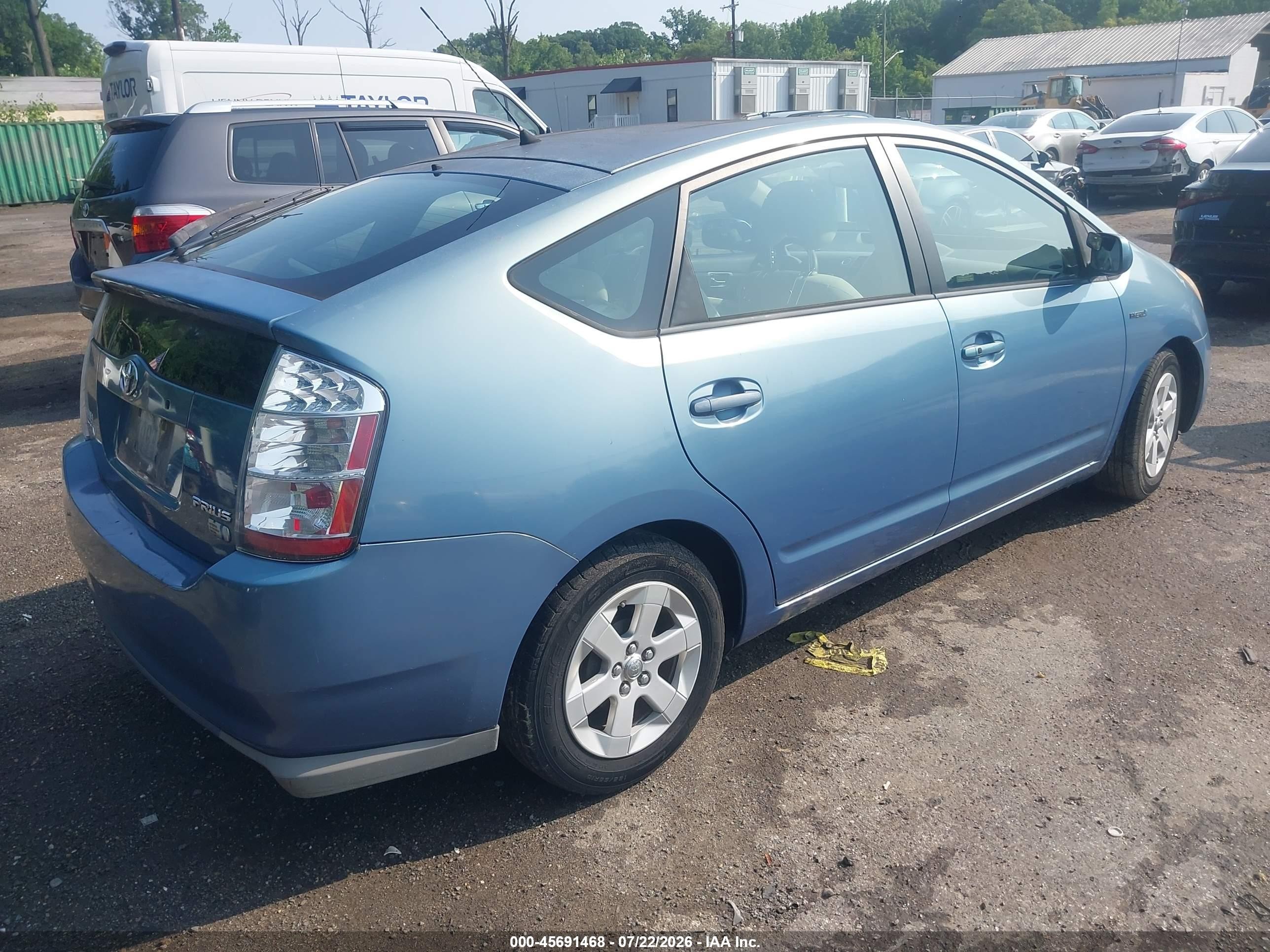 2008 Toyota Prius   Blue vin: JTDKB20U887803238