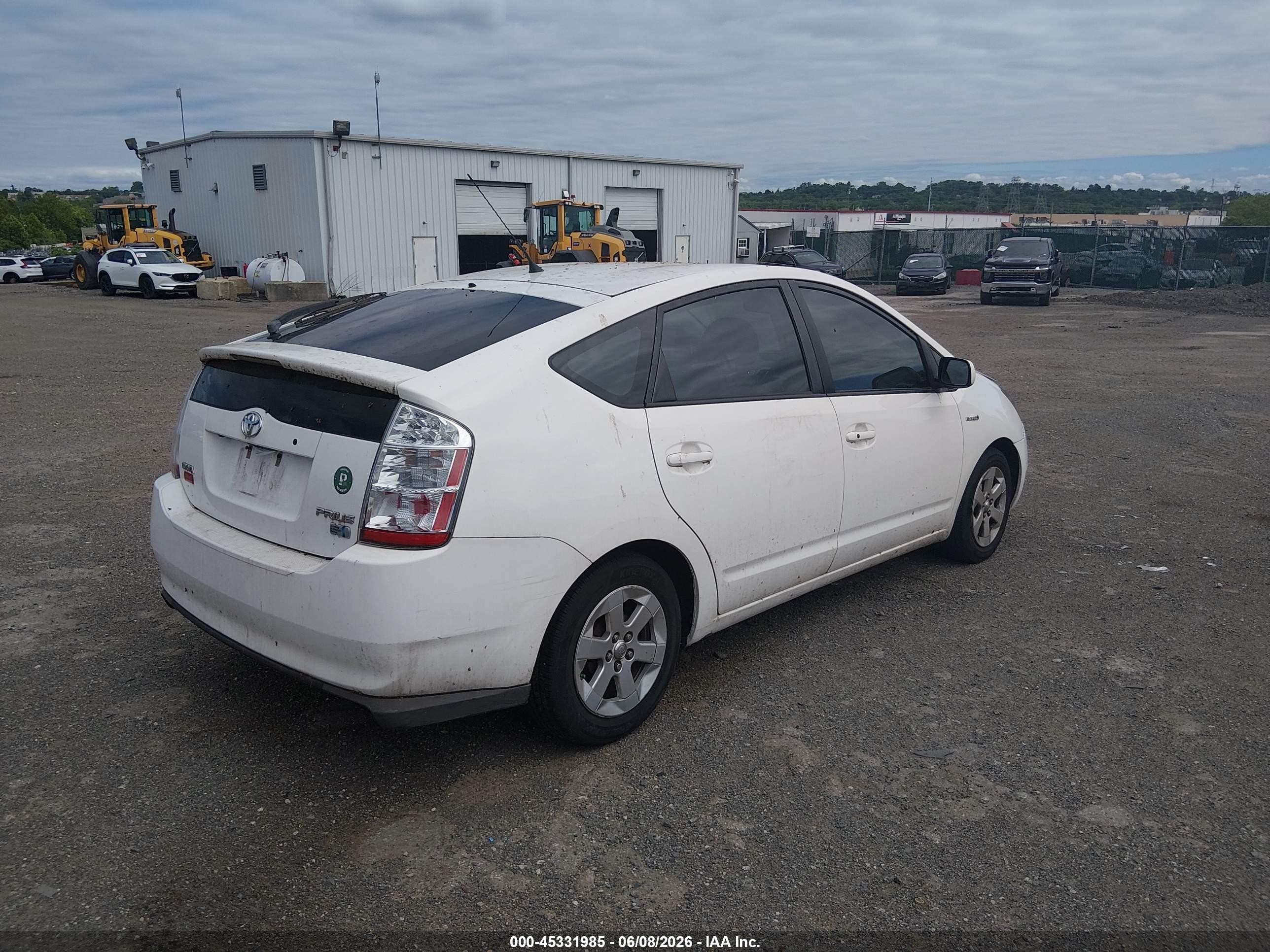 2008 Toyota Prius   White vin: JTDKB20U887804342