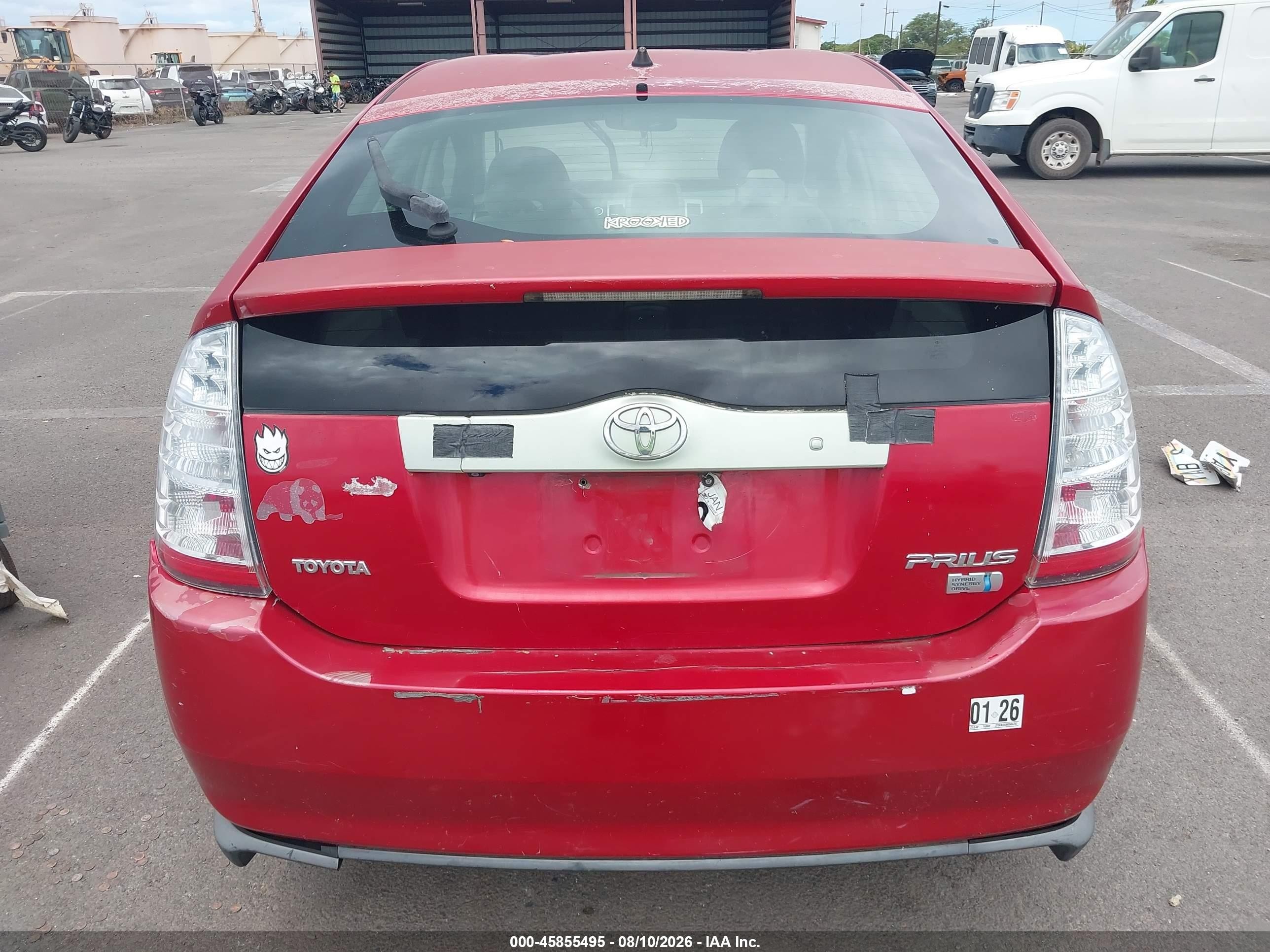 2009 Toyota Prius   Red vin: JTDKB20U893484707