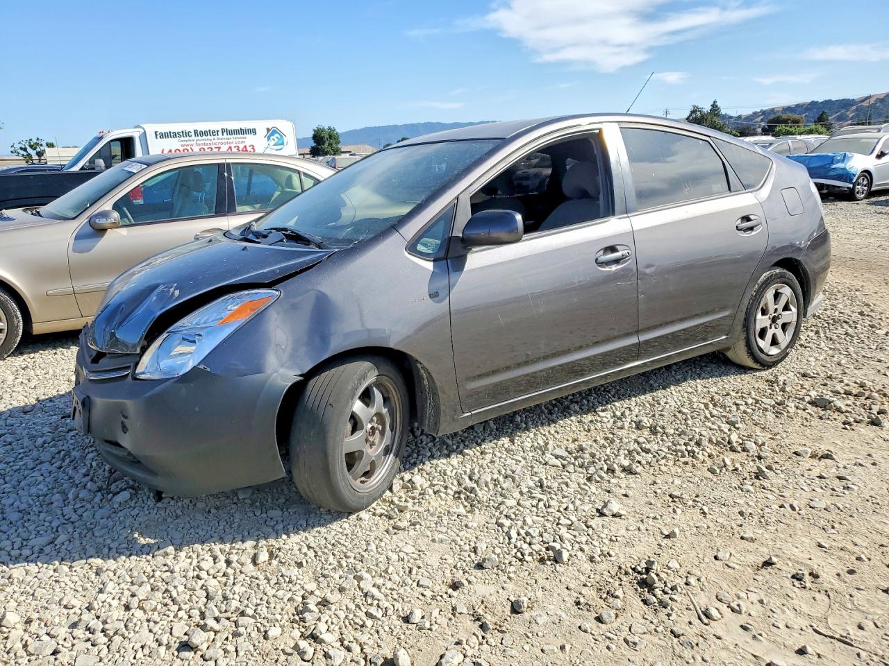 2009 Toyota Prius Base Gray vin: JTDKB20U893499515