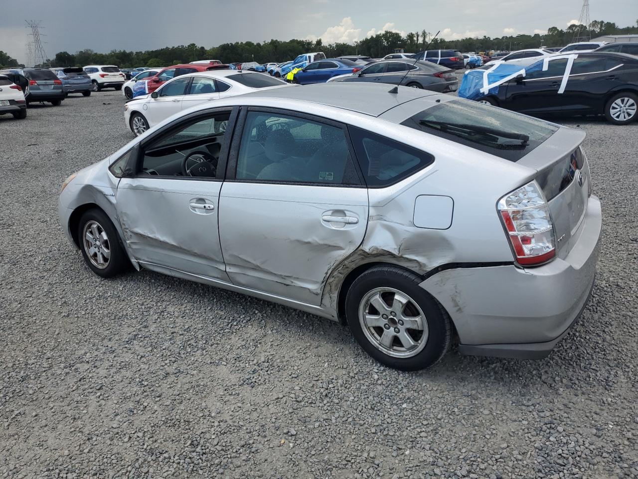 2009 Toyota Prius Base Silver vin: JTDKB20U893502459