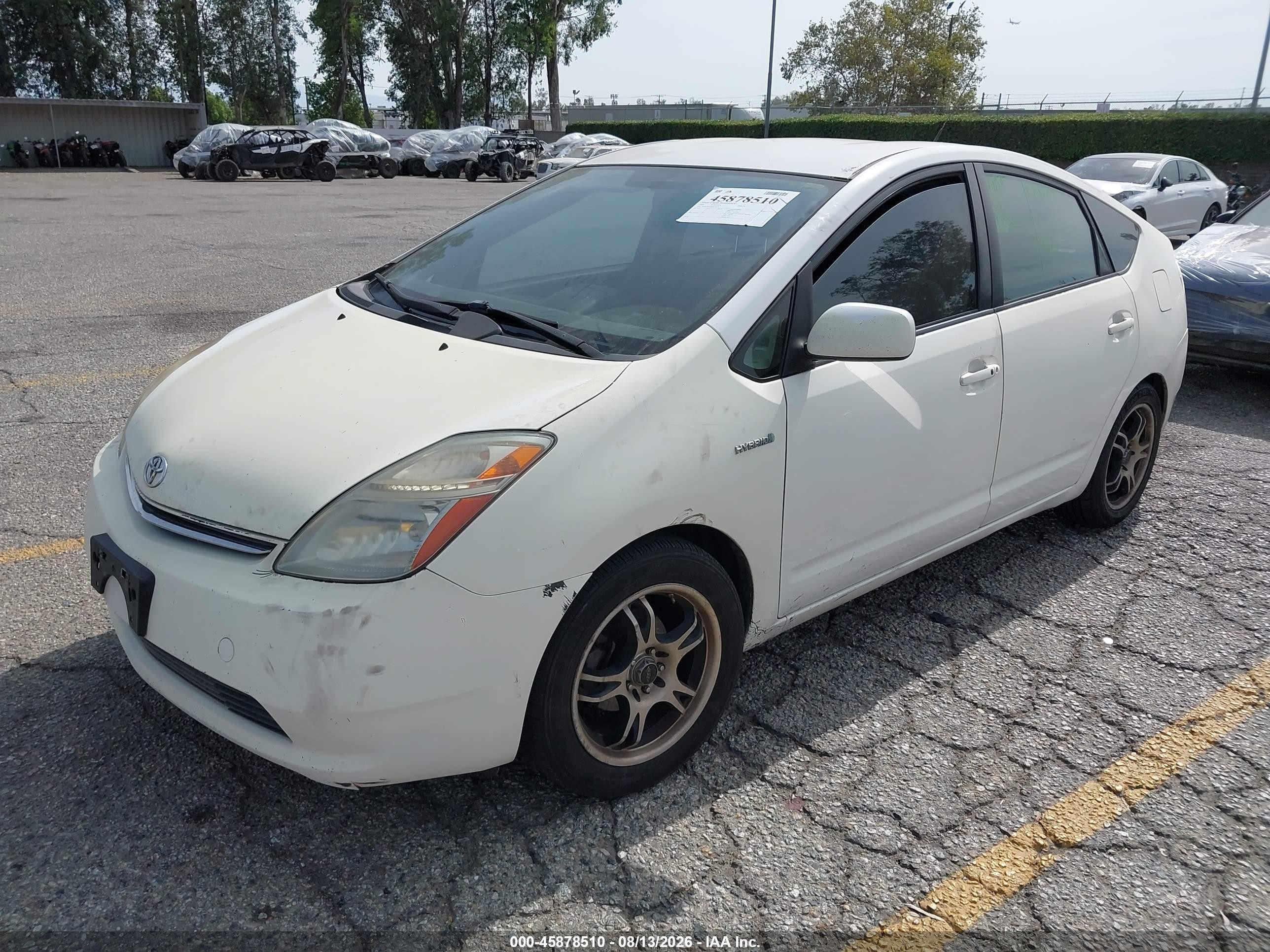 2009 Toyota Prius Touring White vin: JTDKB20U893503630