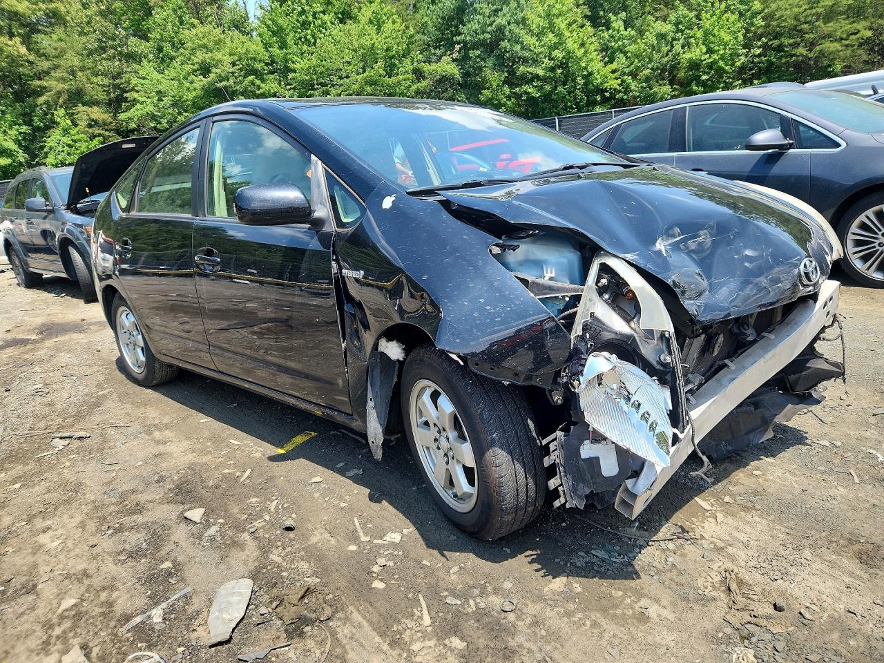 2009 Toyota Prius Base Black vin: JTDKB20U893504650