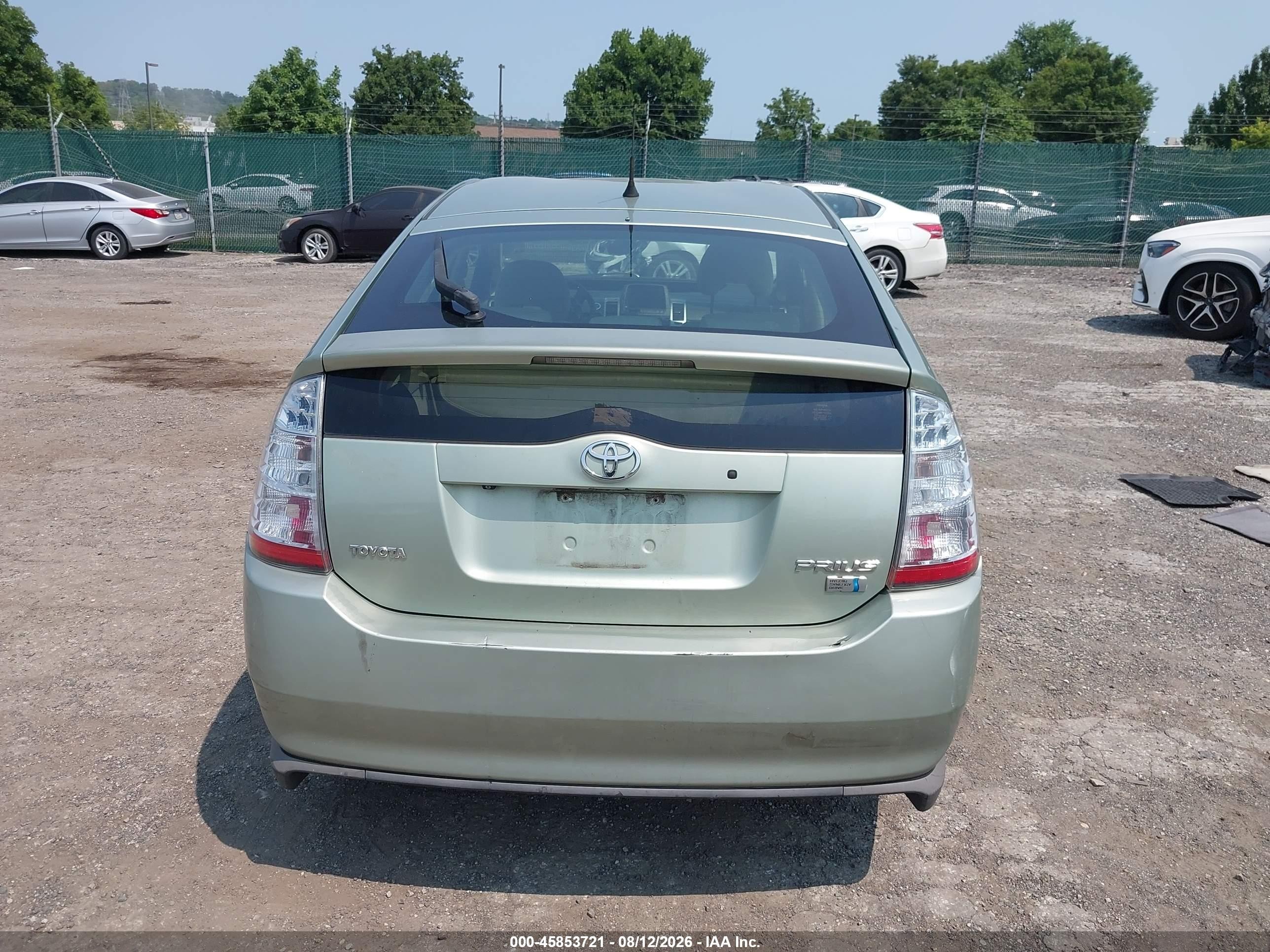 2009 Toyota Prius   Зеленый vin: JTDKB20U893518788