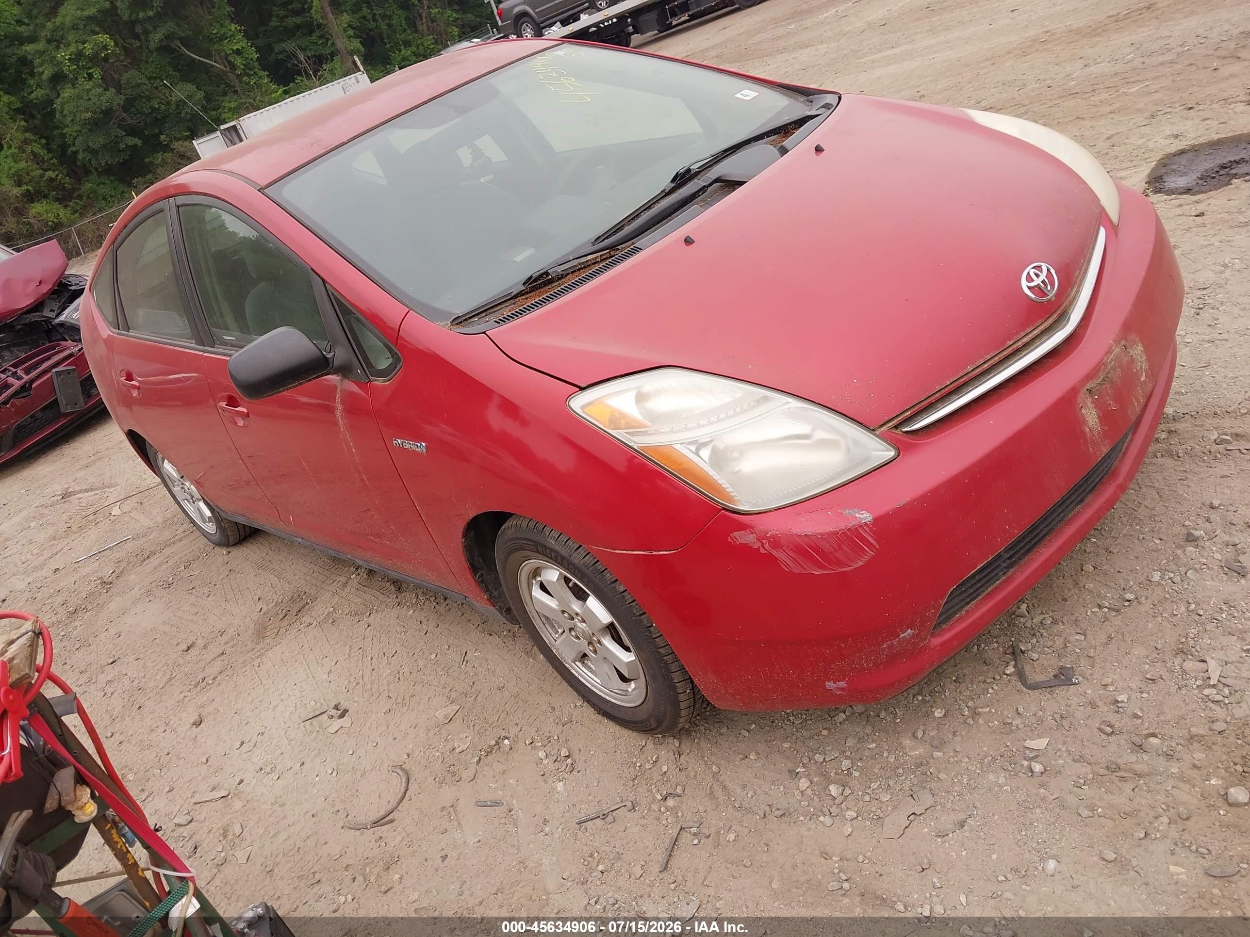 2009 Toyota Prius   Red vin: JTDKB20U893525112