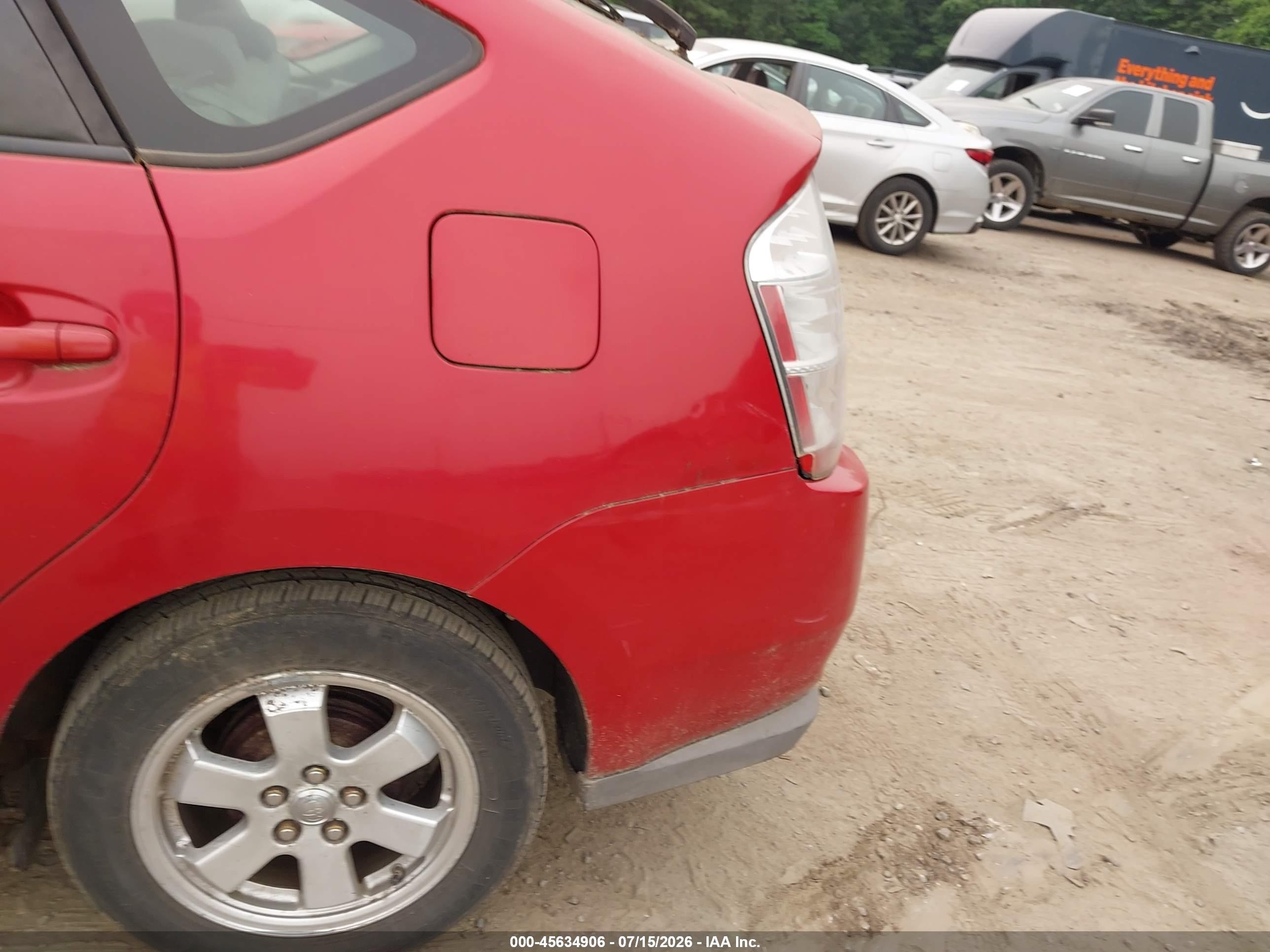 2009 Toyota Prius   Red vin: JTDKB20U893525112