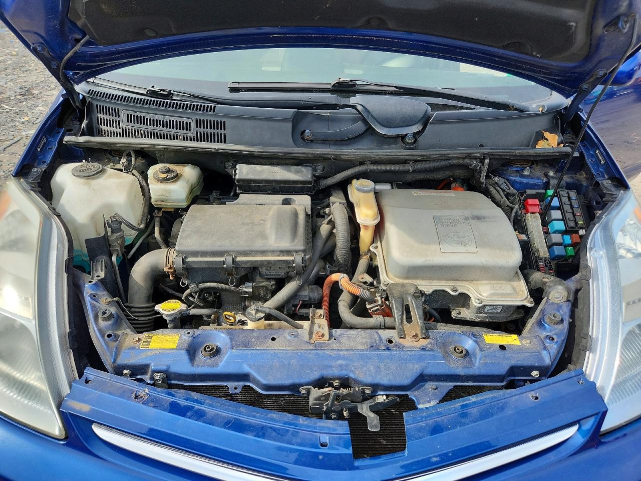 2009 Toyota Prius Base Blue vin: JTDKB20U897821465
