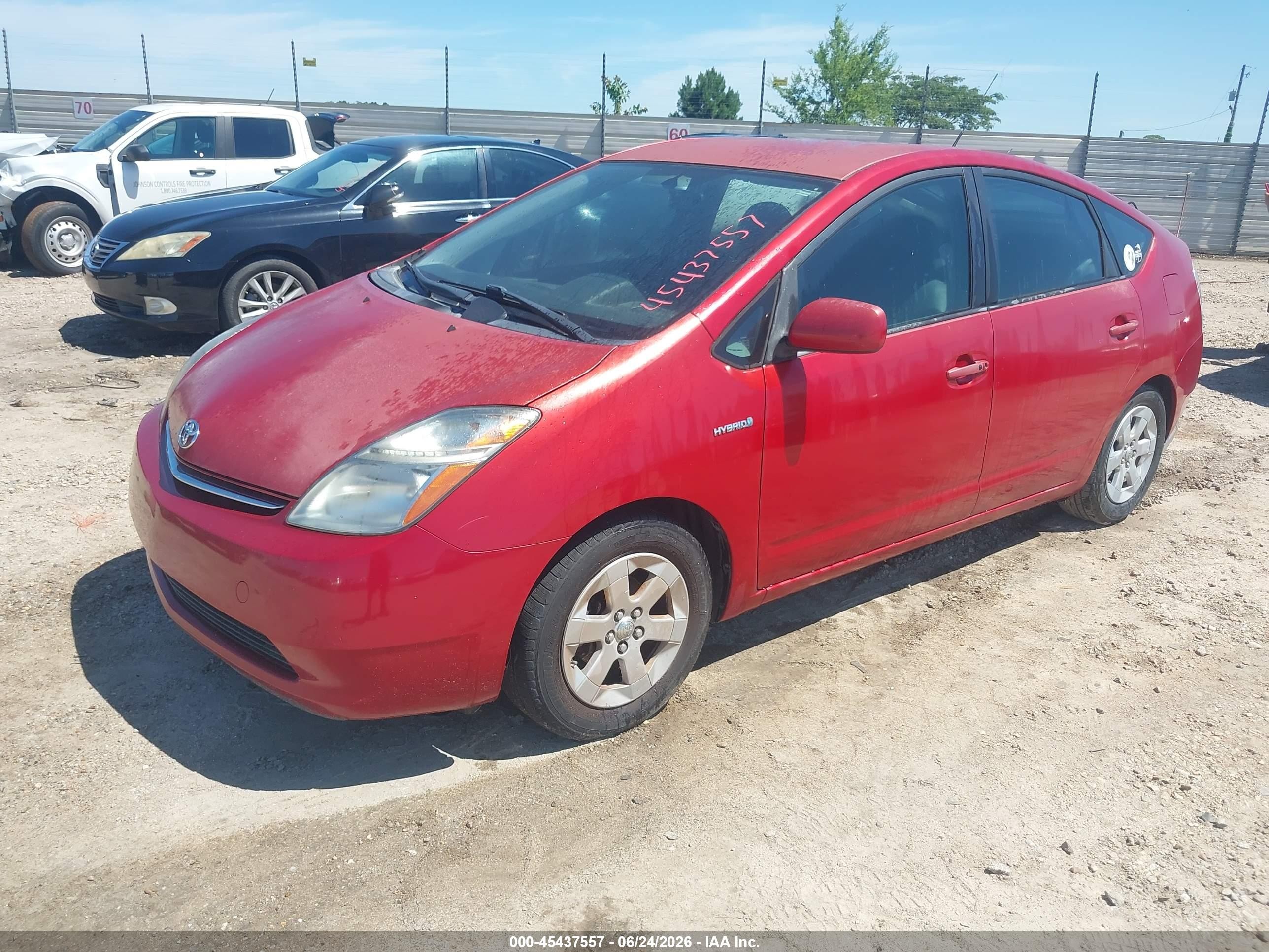 2009 Toyota Prius   Красный vin: JTDKB20U897835382