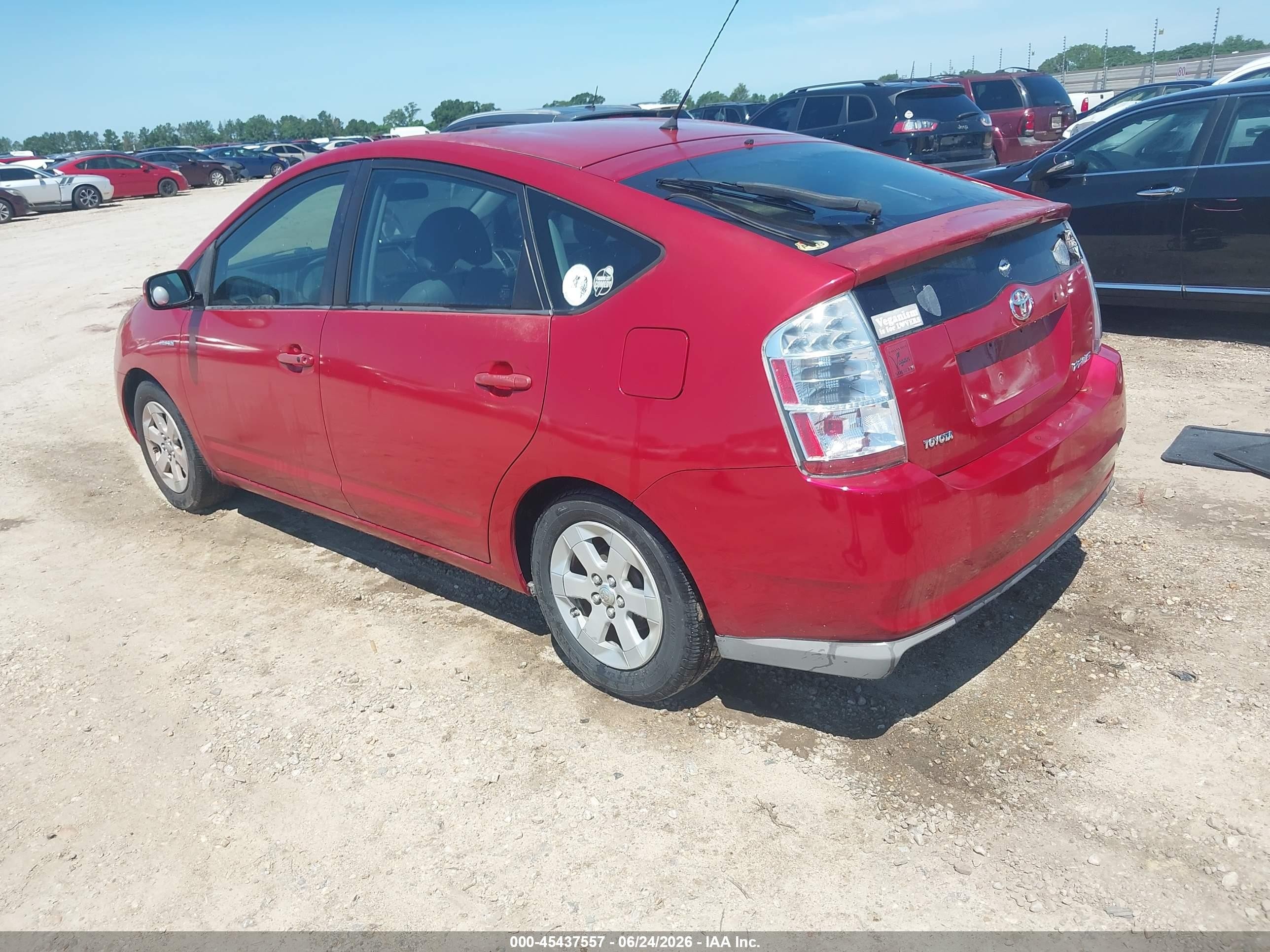 2009 Toyota Prius   Красный vin: JTDKB20U897835382