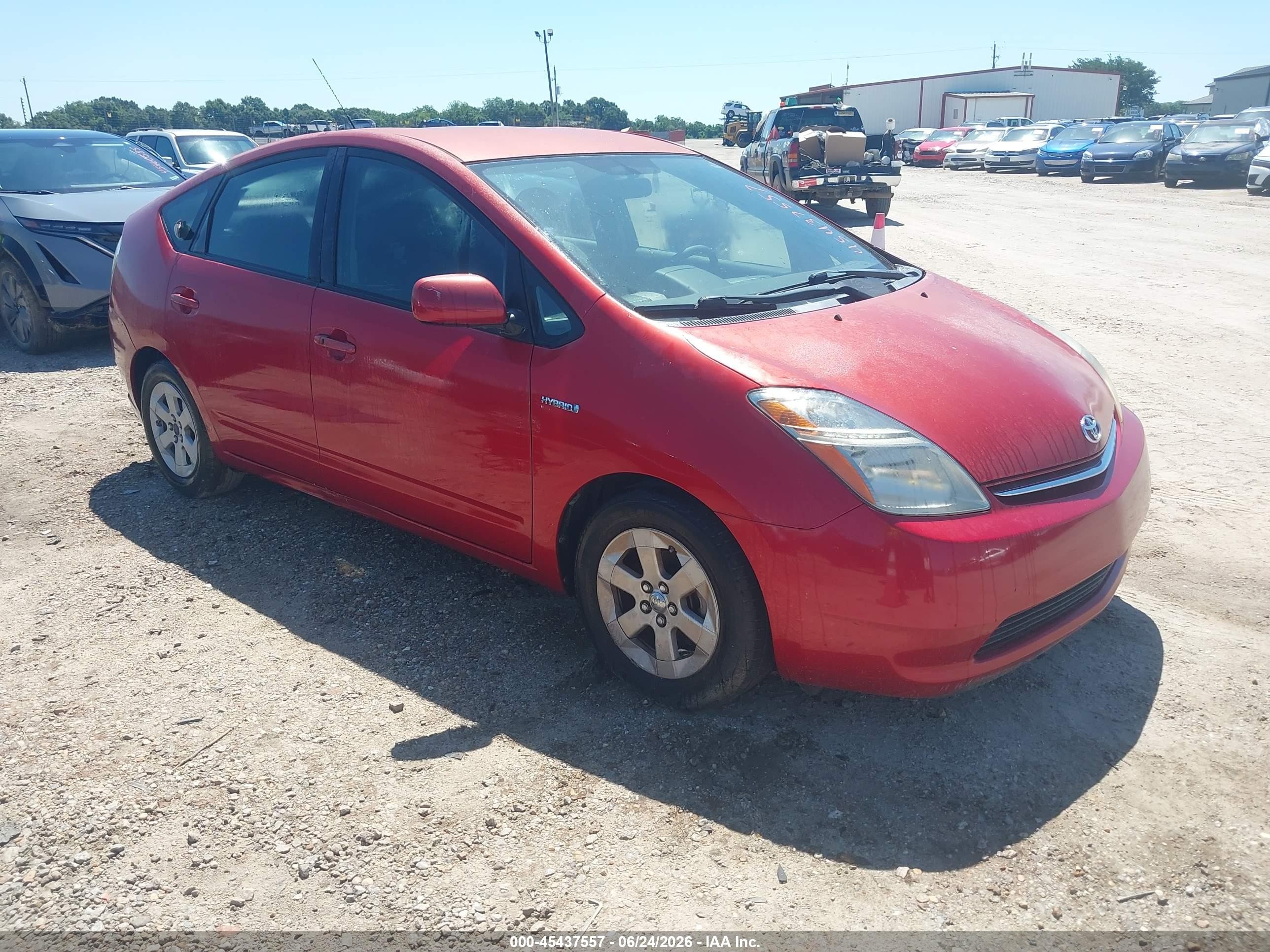 2009 Toyota Prius   Красный vin: JTDKB20U897835382