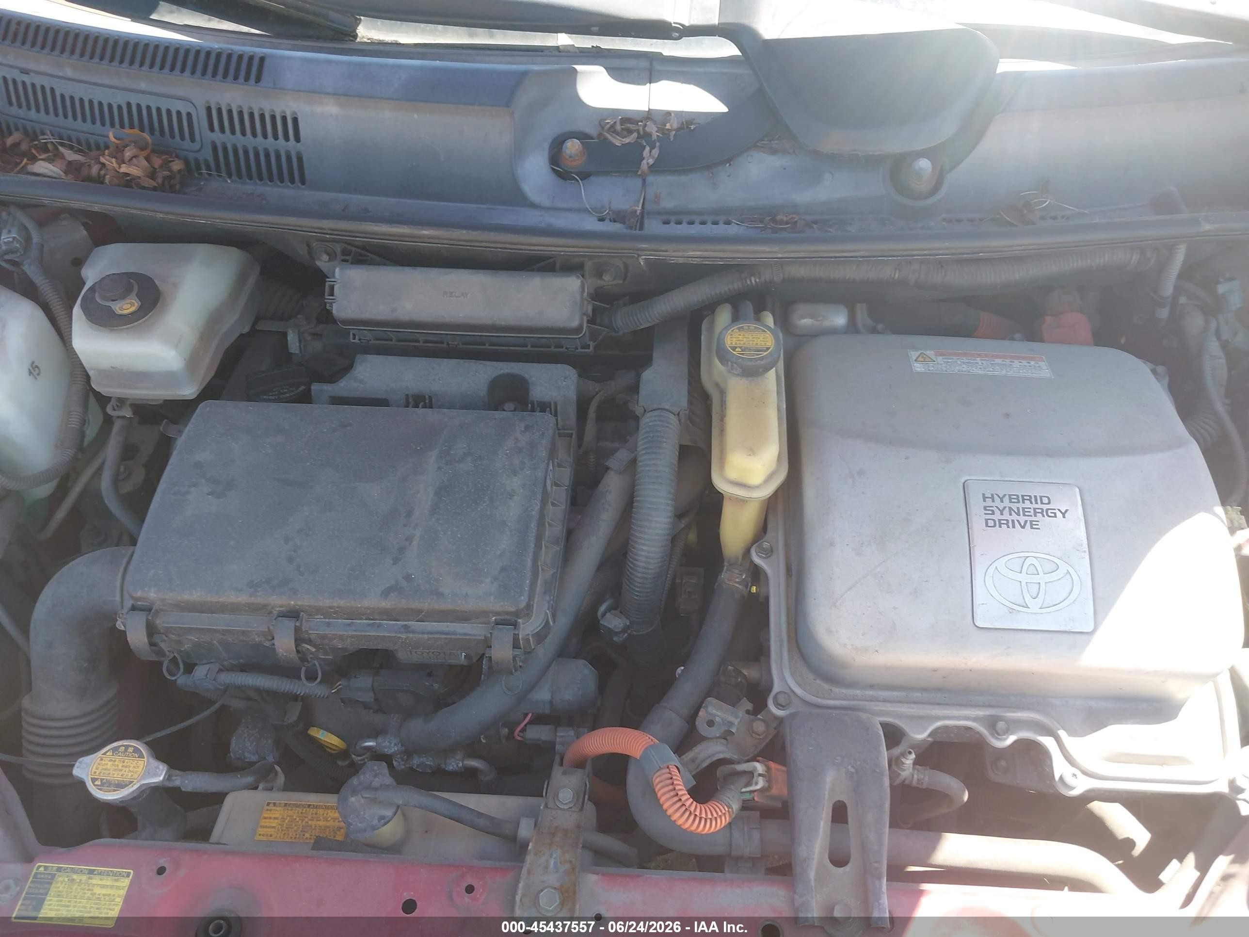 2009 Toyota Prius   Красный vin: JTDKB20U897835382