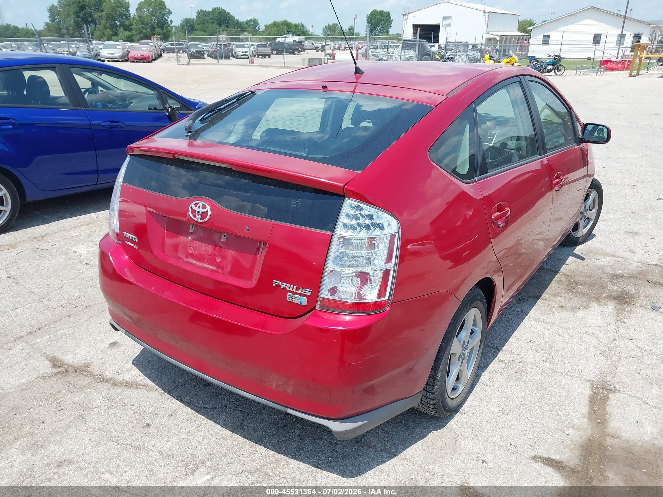 2009 Toyota Prius   Red vin: JTDKB20U897840114