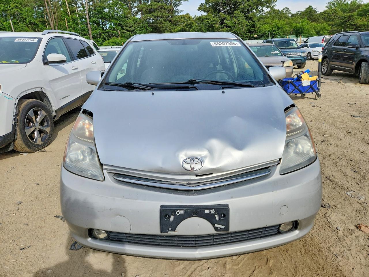 2009 Toyota Prius Base Silver vin: JTDKB20U897846592