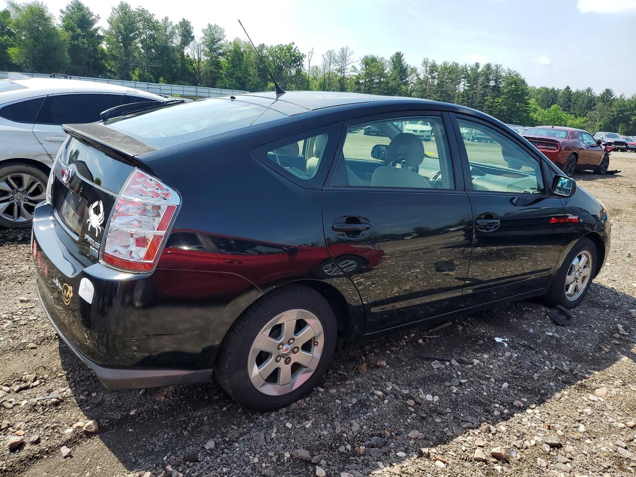 2009 Toyota Prius Base Black vin: JTDKB20U897873887