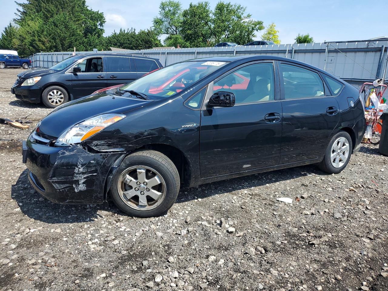 2009 Toyota Prius Base Black vin: JTDKB20U897873887