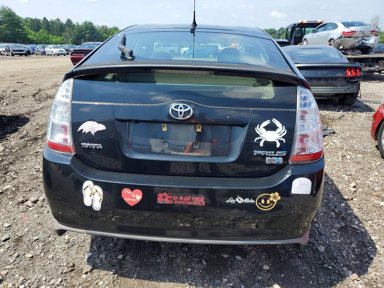2009 Toyota Prius Base Black vin: JTDKB20U897873887