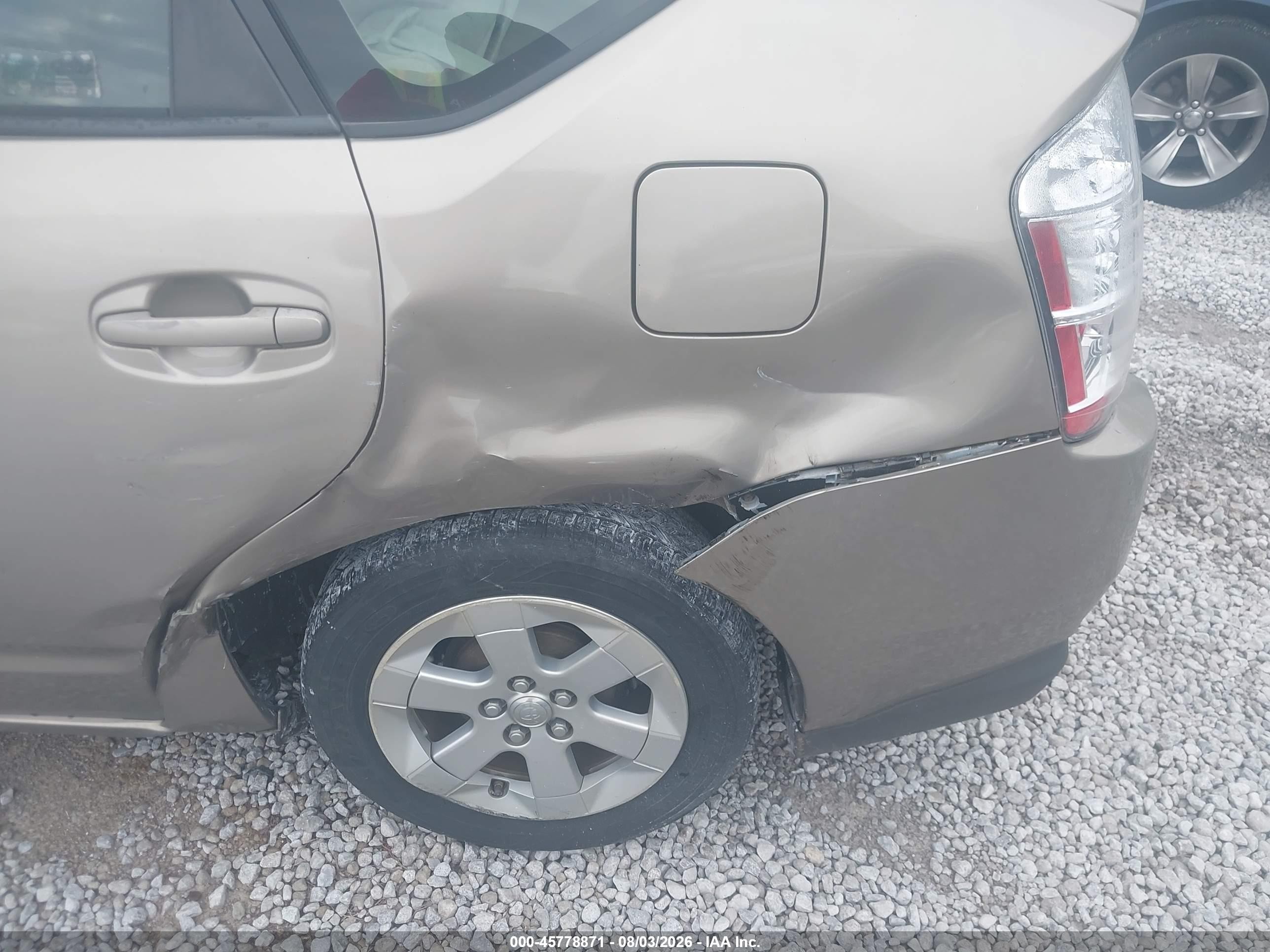 2009 Toyota Prius   Бежевый vin: JTDKB20U897877468
