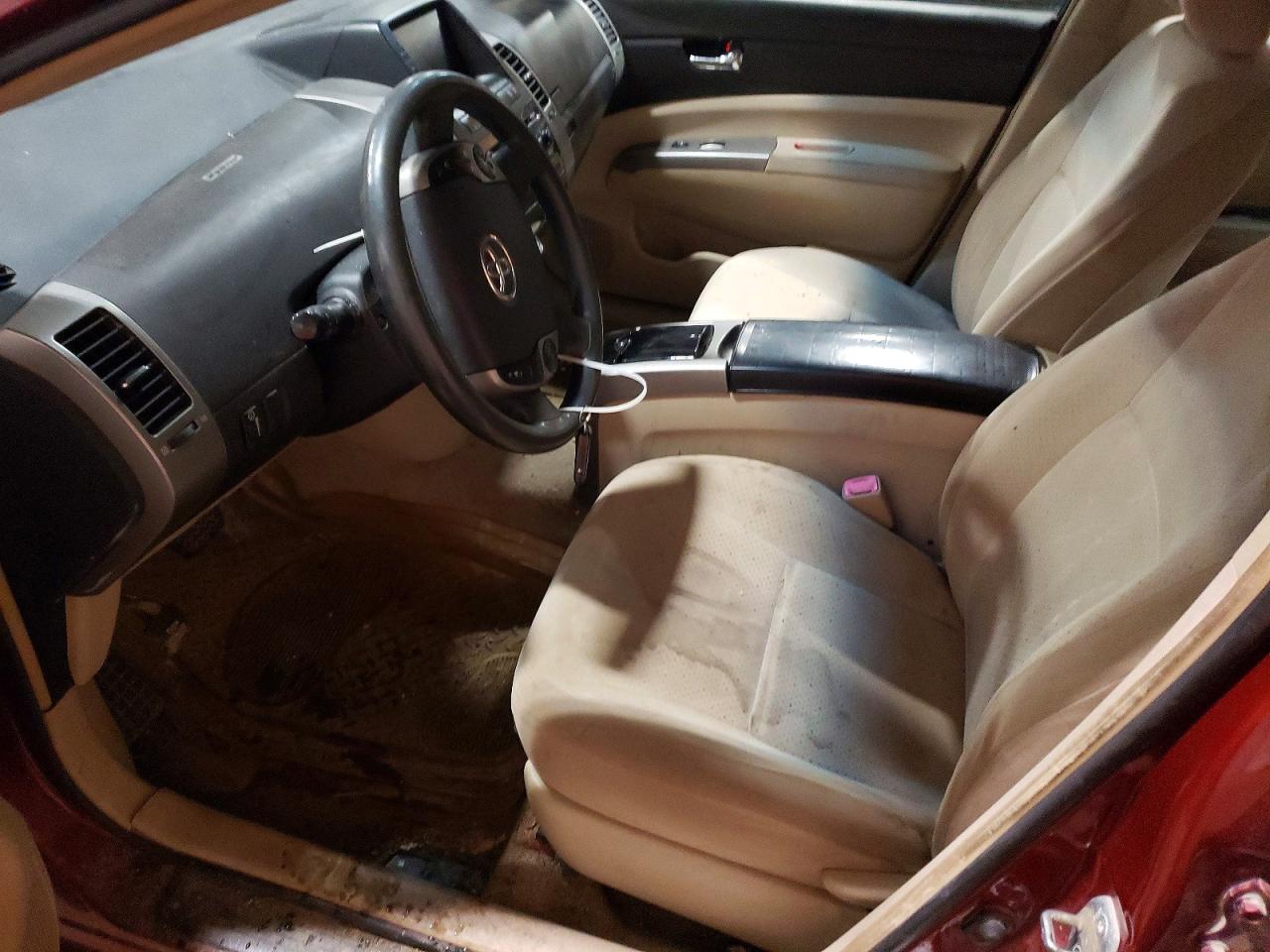2005 Toyota Prius Base Burgundy vin: JTDKB20U953064464