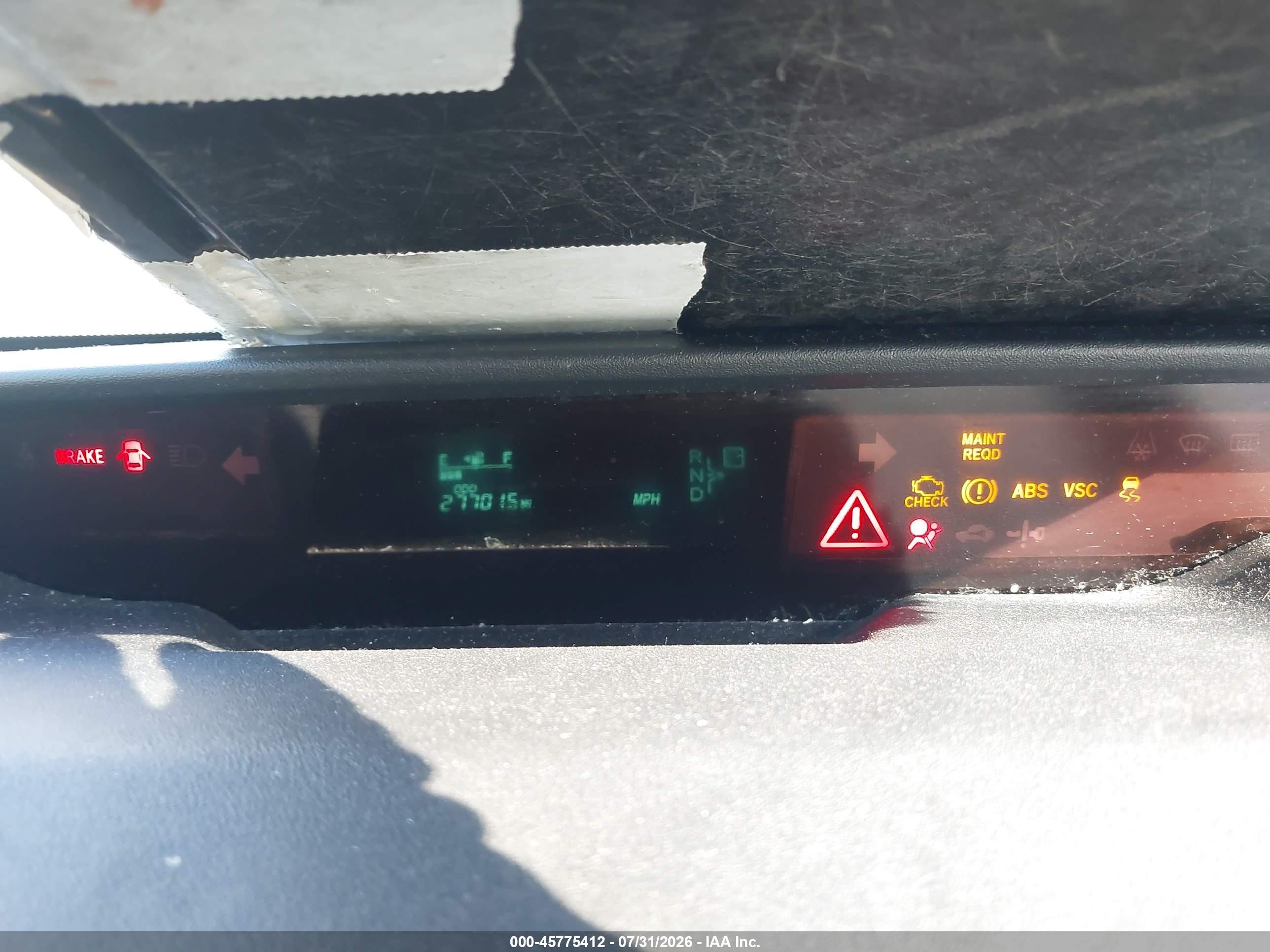 2005 Toyota Prius   Gray vin: JTDKB20U957034681