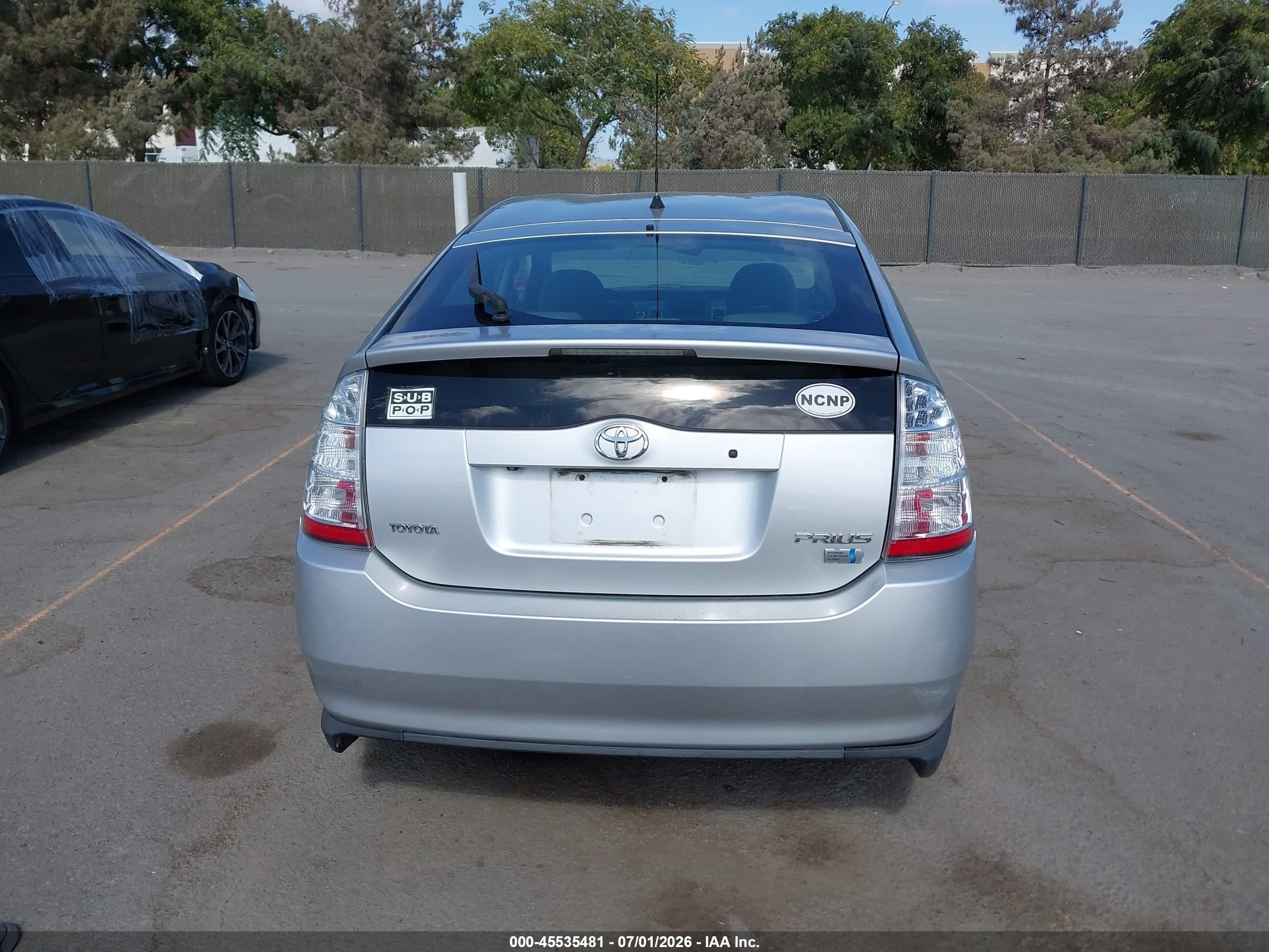 2006 Toyota Prius   Gray vin: JTDKB20U963147295