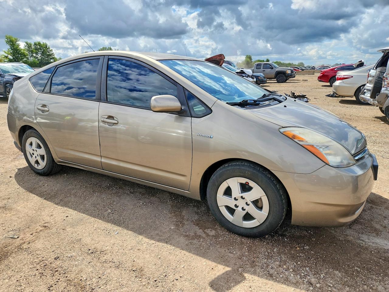 2006 Toyota Prius Base Beige vin: JTDKB20U963155459