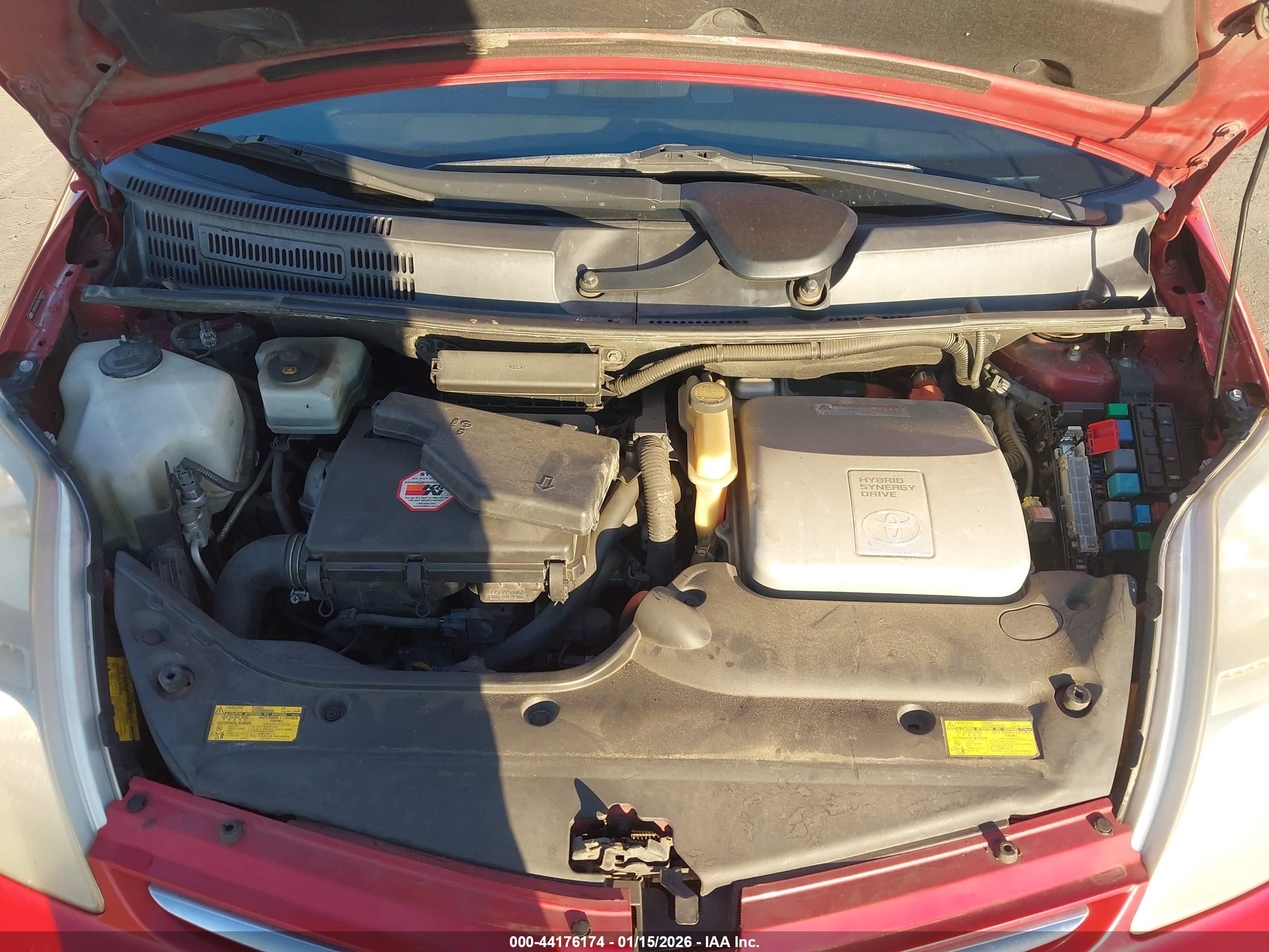 2006 Toyota Prius   Красный vin: JTDKB20U963185819