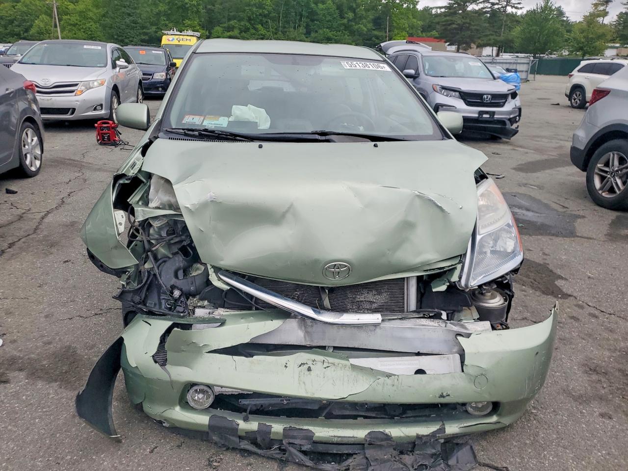 2006 Toyota Prius Base Зеленый vin: JTDKB20U967504838