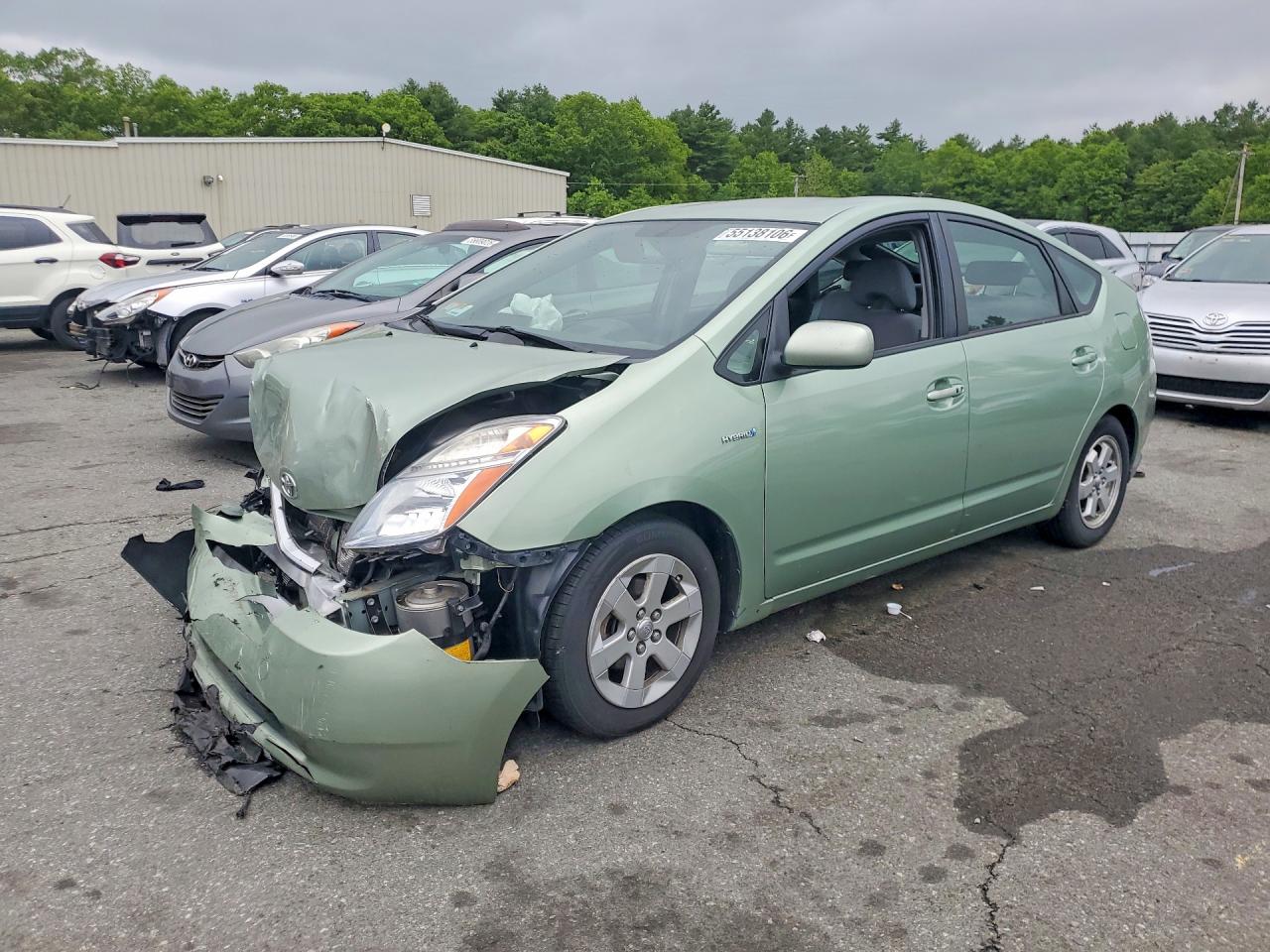 2006 Toyota Prius Base Green vin: JTDKB20U967504838