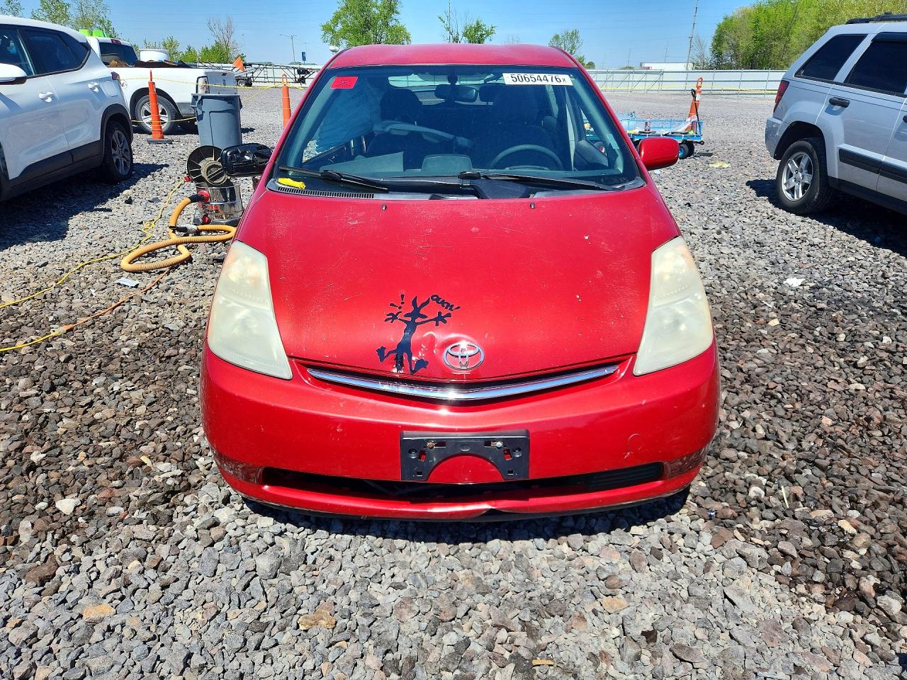 2006 Toyota Prius Base Red vin: JTDKB20U967506413