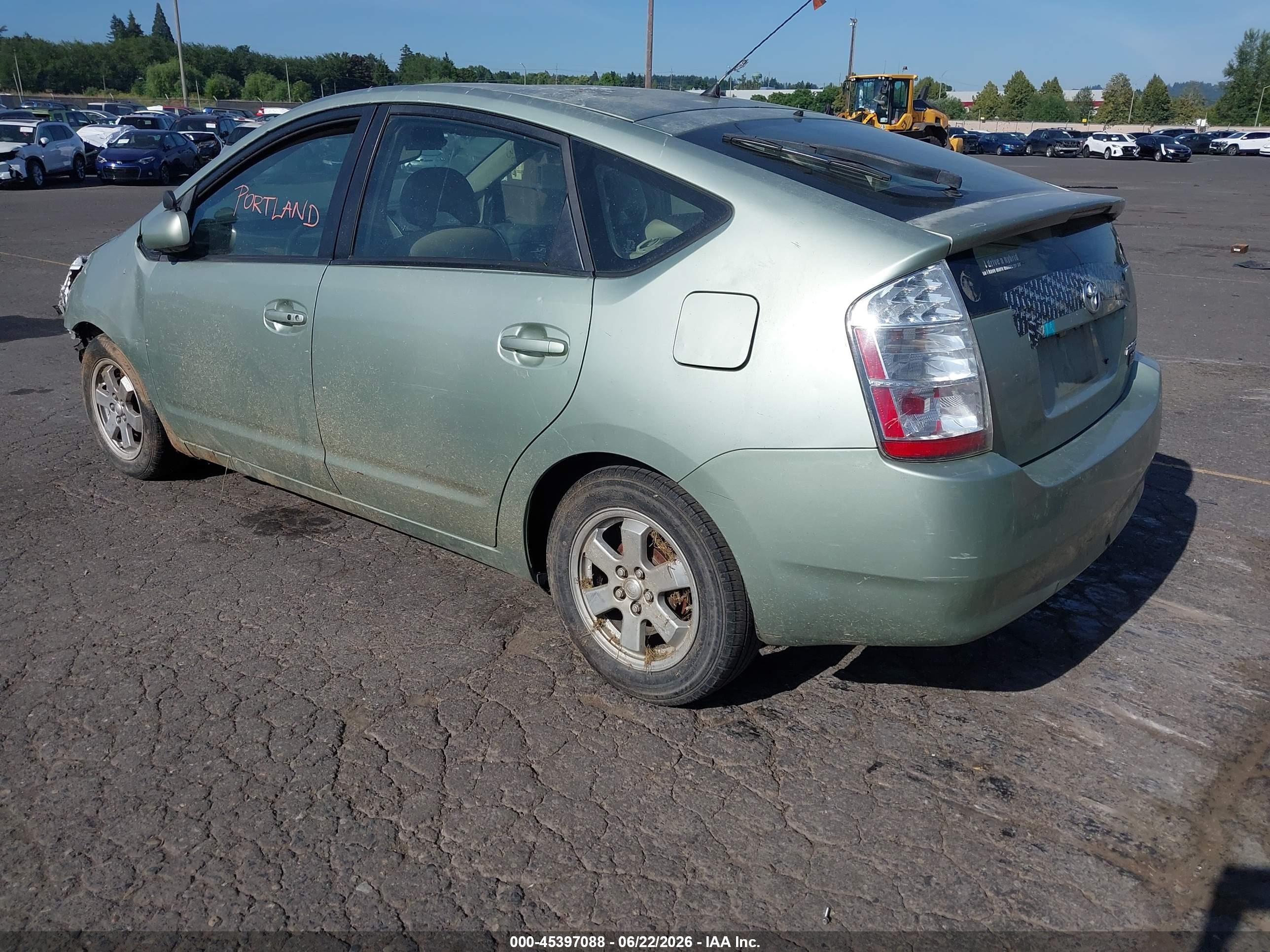 2006 Toyota Prius   Green vin: JTDKB20U967533336