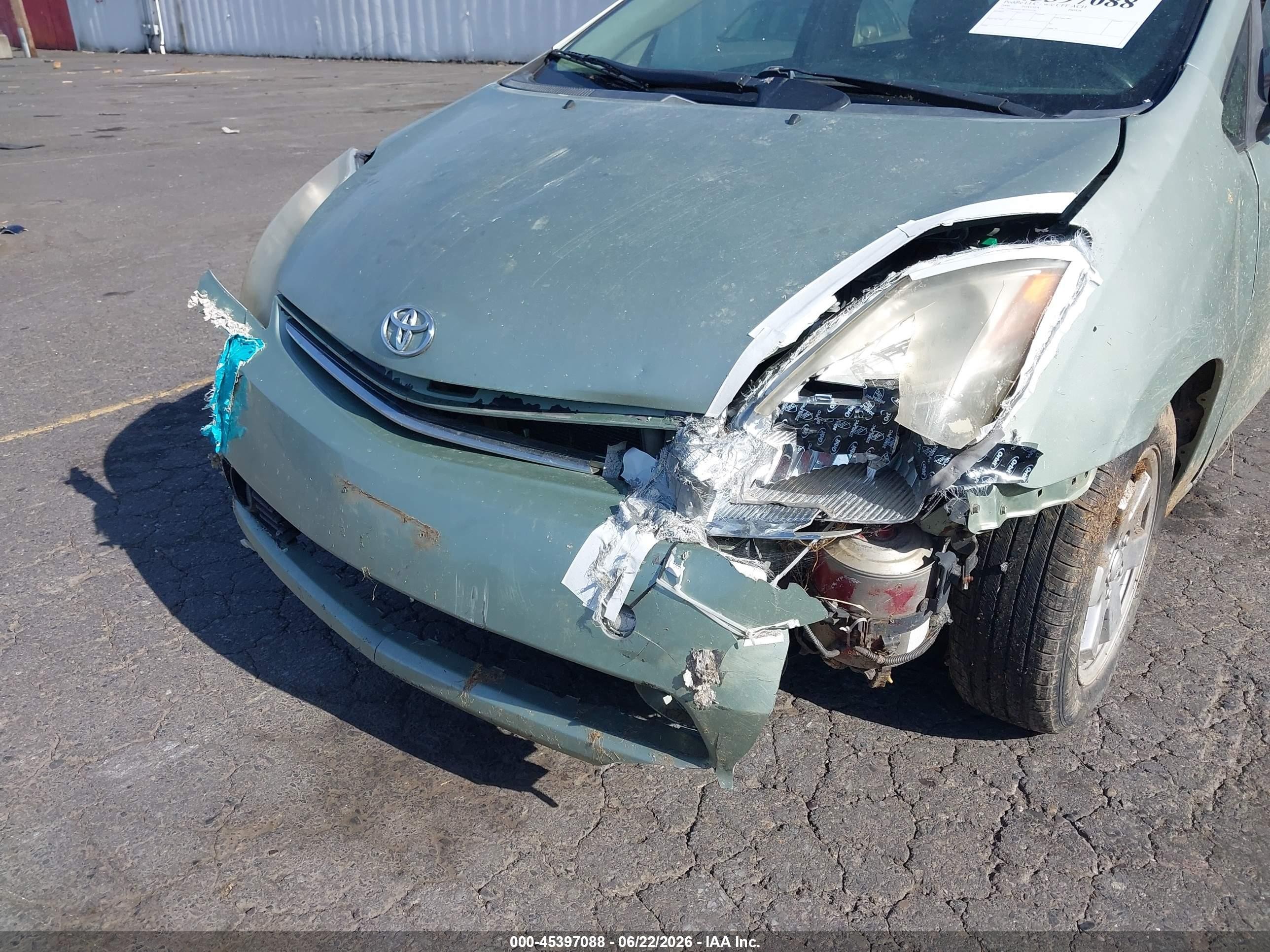 2006 Toyota Prius   Green vin: JTDKB20U967533336