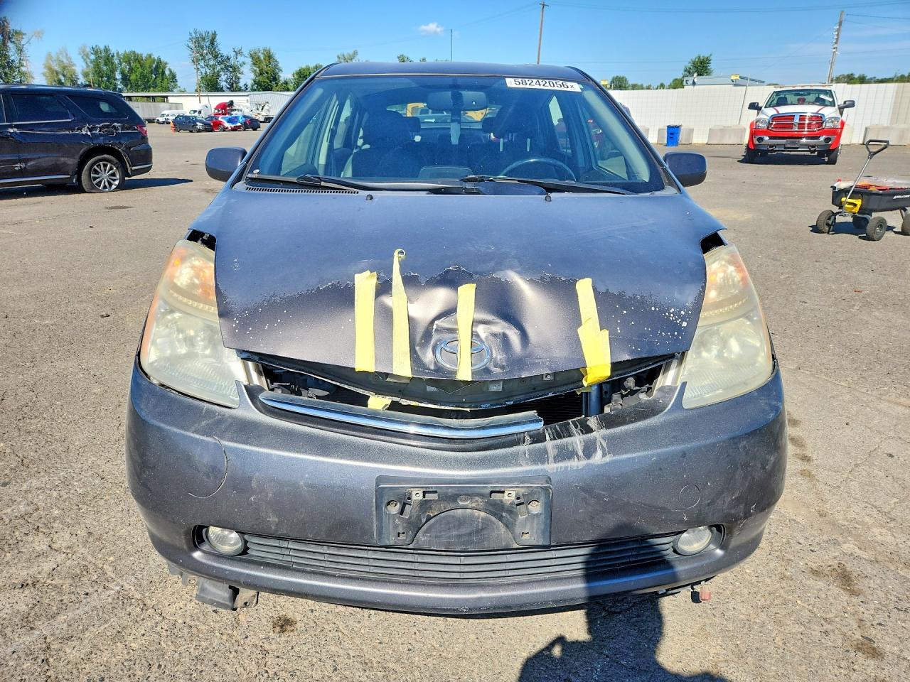 2007 Toyota Prius Base Серый vin: JTDKB20U973222885