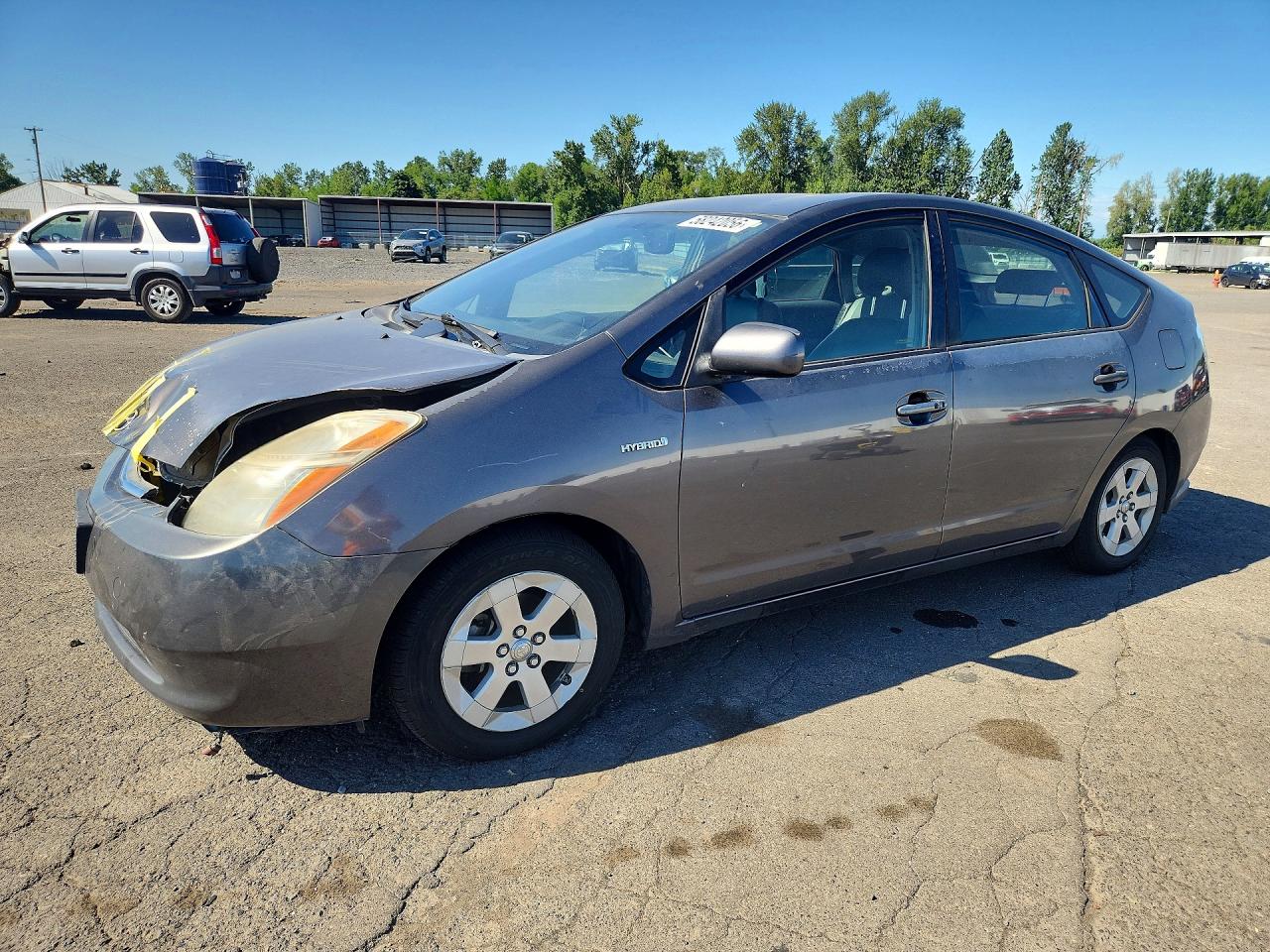 2007 Toyota Prius Base Gray vin: JTDKB20U973222885