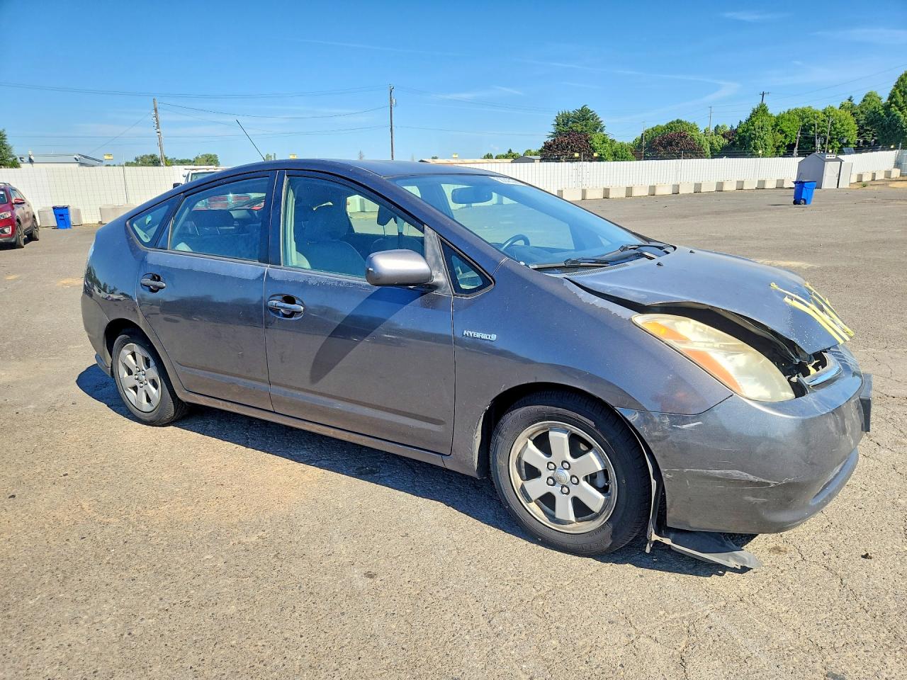 2007 Toyota Prius Base Серый vin: JTDKB20U973222885