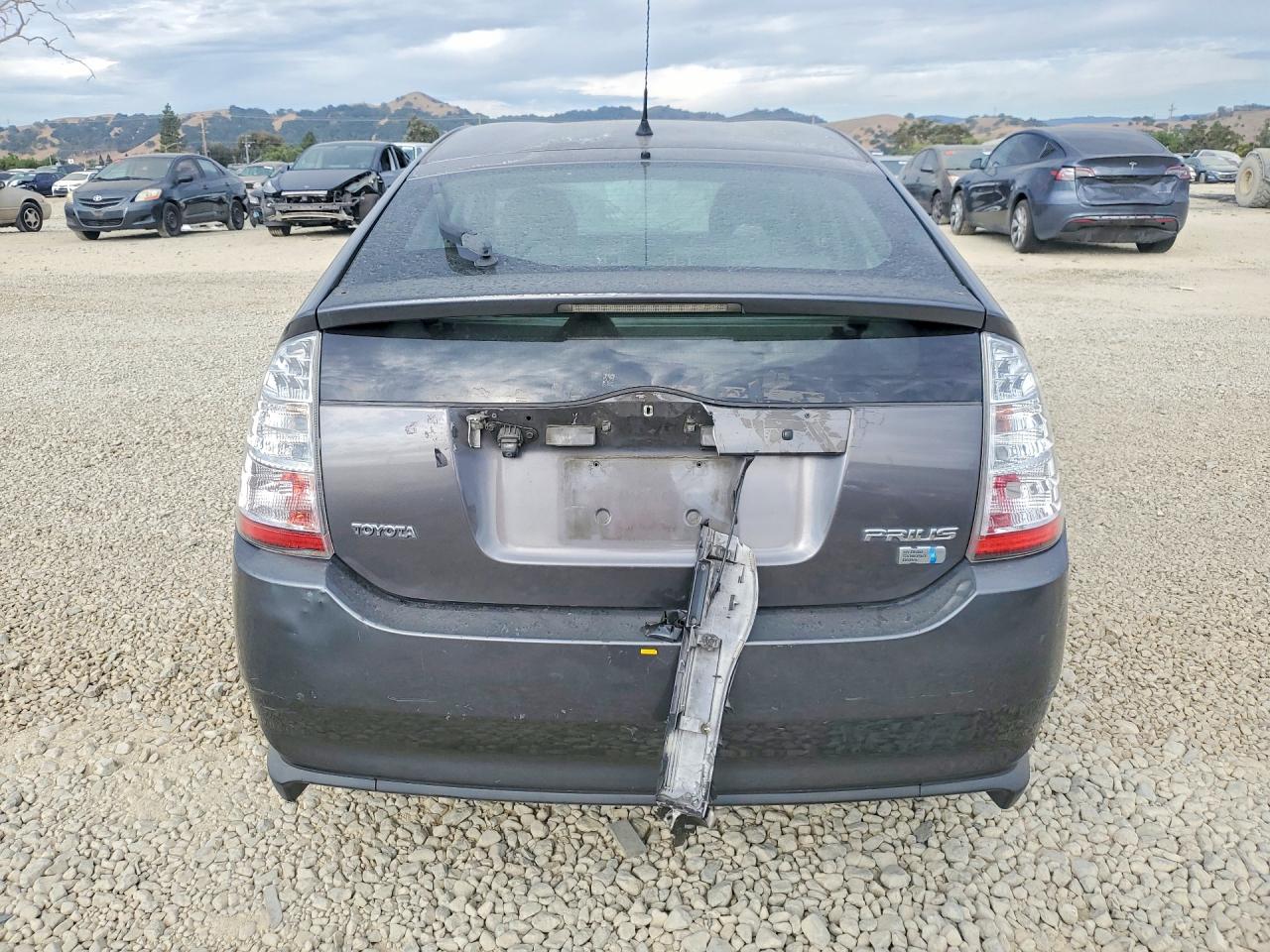2007 Toyota Prius Base Gray vin: JTDKB20U973233191
