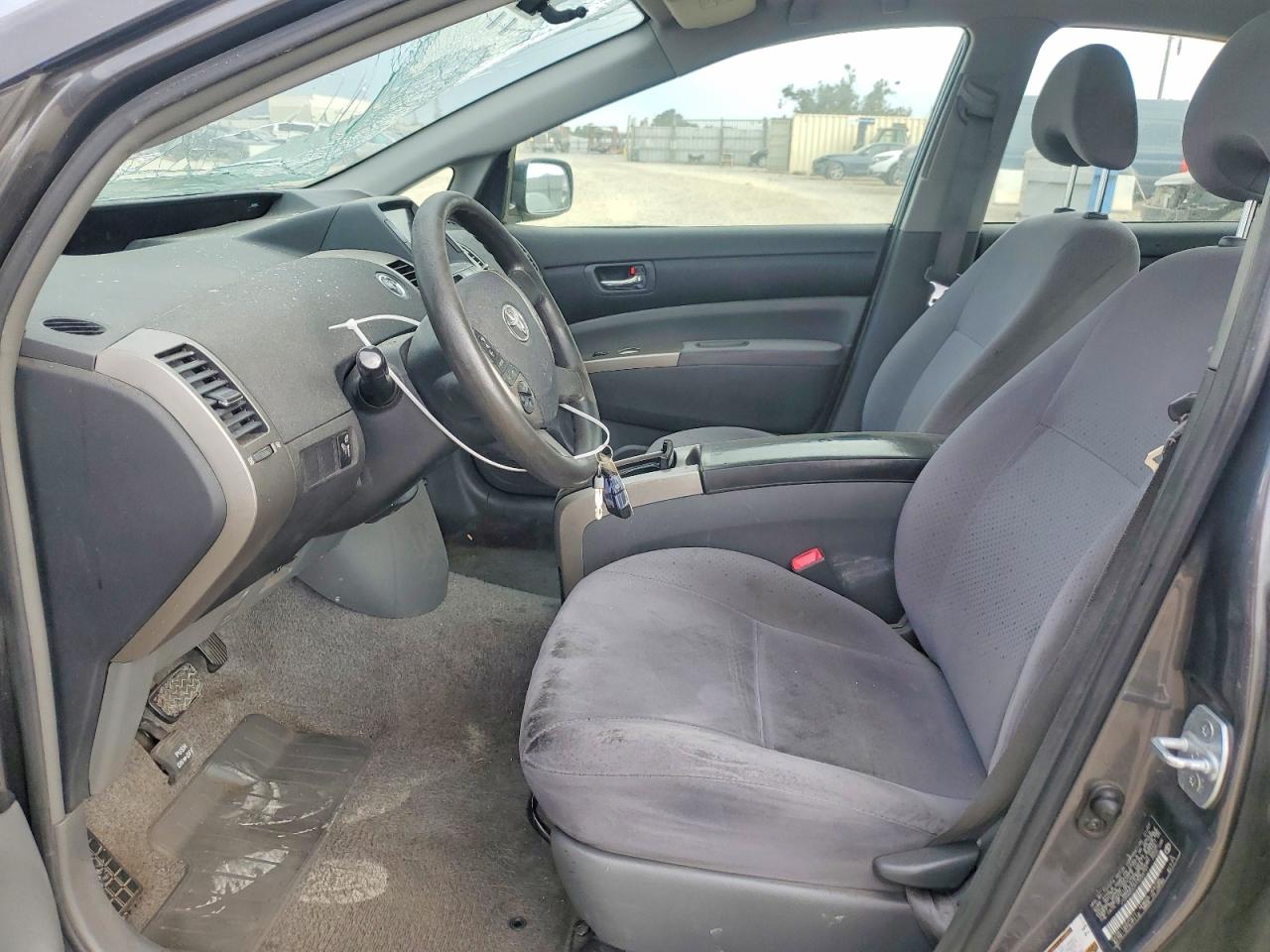 2007 Toyota Prius Base Gray vin: JTDKB20U973233191