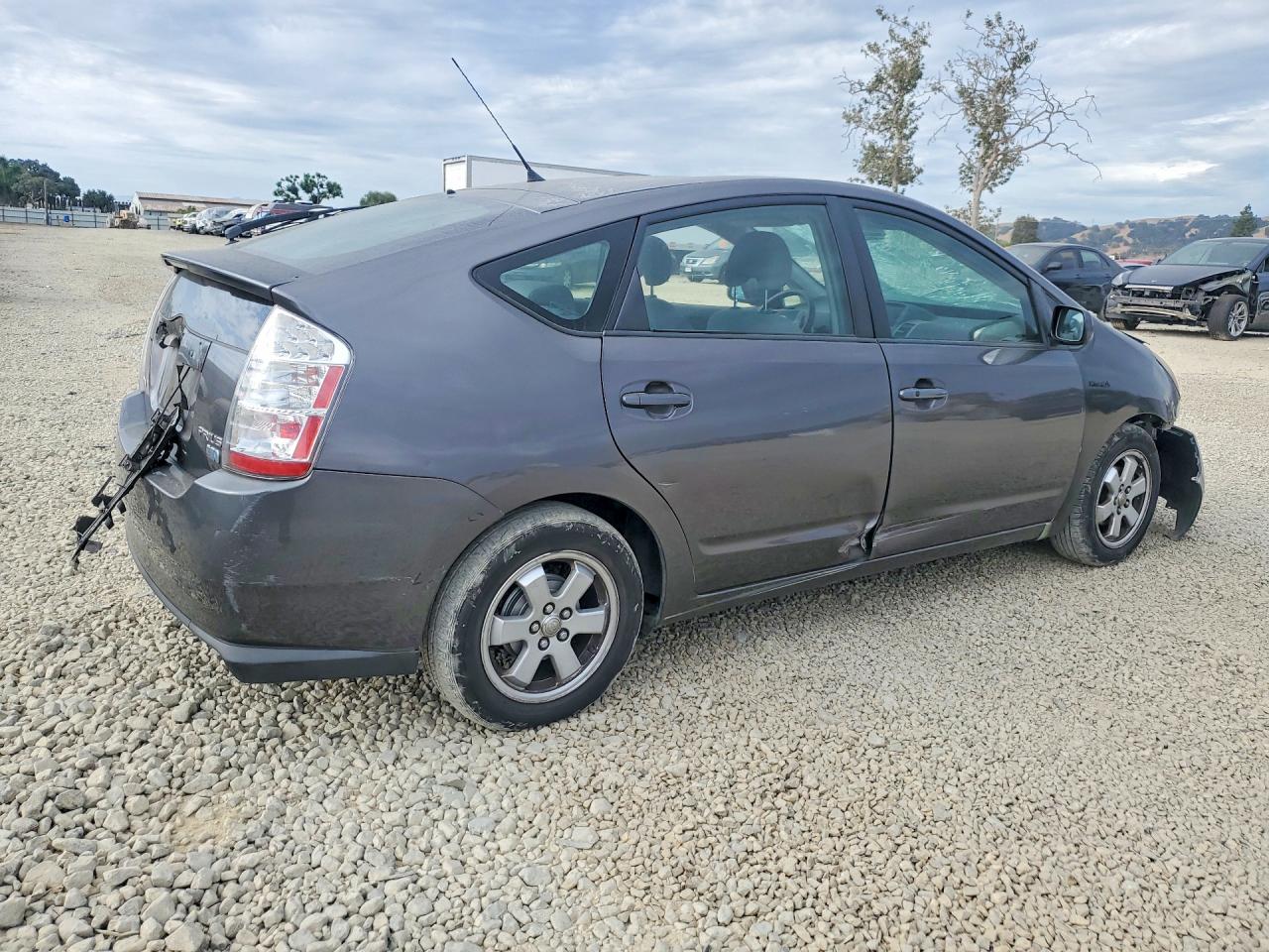 2007 Toyota Prius Base Gray vin: JTDKB20U973233191