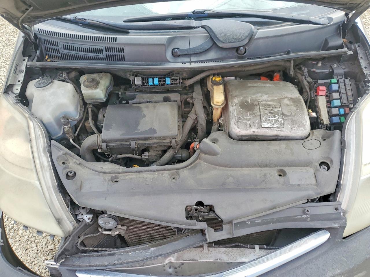 2007 Toyota Prius Base Gray vin: JTDKB20U973233191