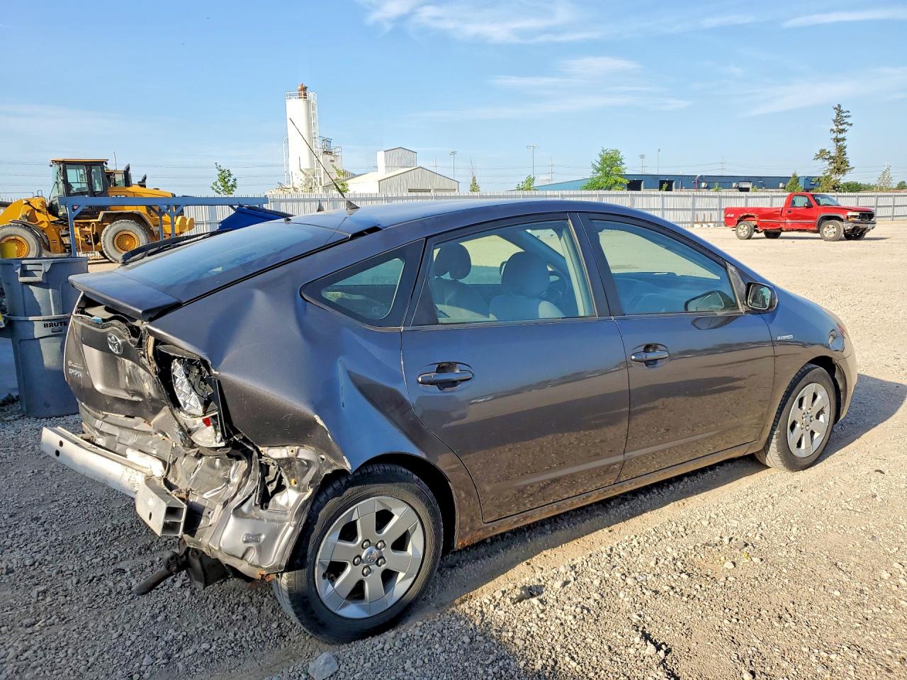 2007 Toyota Prius Base Gray vin: JTDKB20U973241324