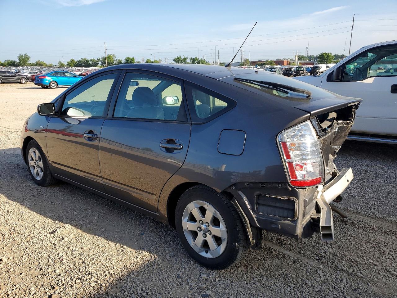 2007 Toyota Prius Base Gray vin: JTDKB20U973241324