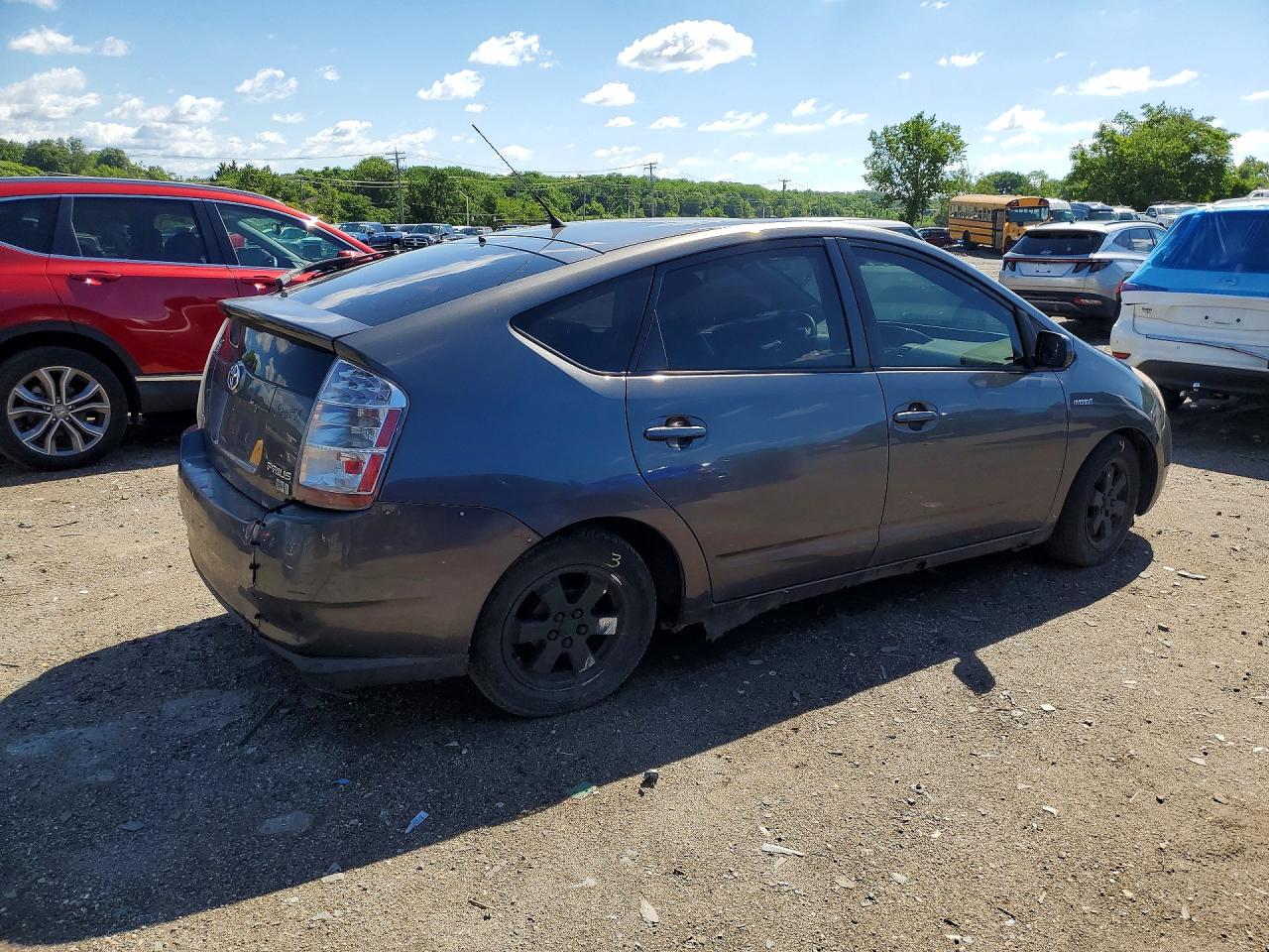 2007 Toyota Prius Base Gray vin: JTDKB20U973248094