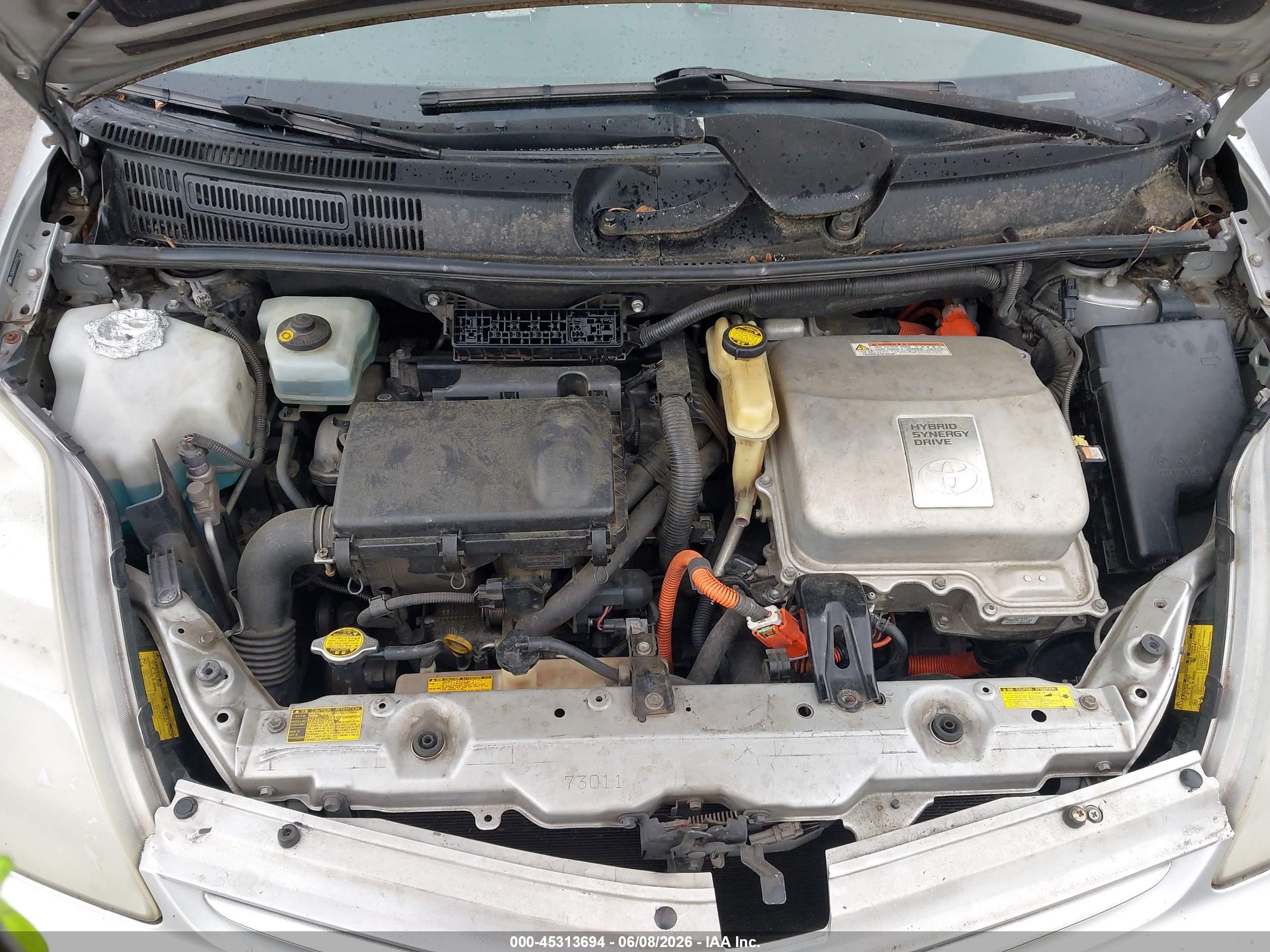 2007 Toyota Prius Touring Серебряный vin: JTDKB20U973257118